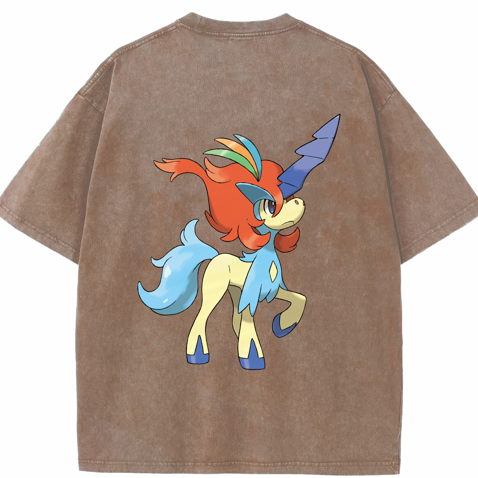 （画像用） ポケットモンスター Pokémon 綿100% ヴィンテージ風 半袖Tシャツ（背面プリント）