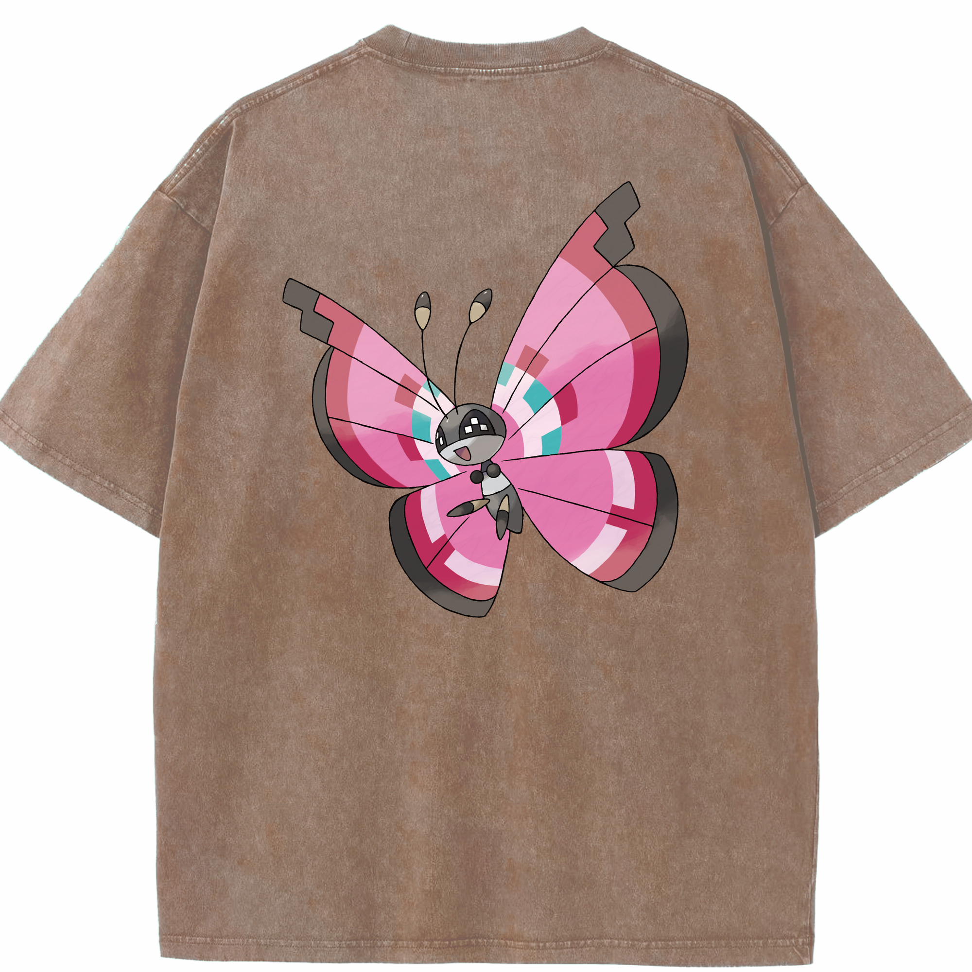 （画像用） ポケットモンスター Pokémon 綿100% ヴィンテージ風 半袖Tシャツ（背面プリント）