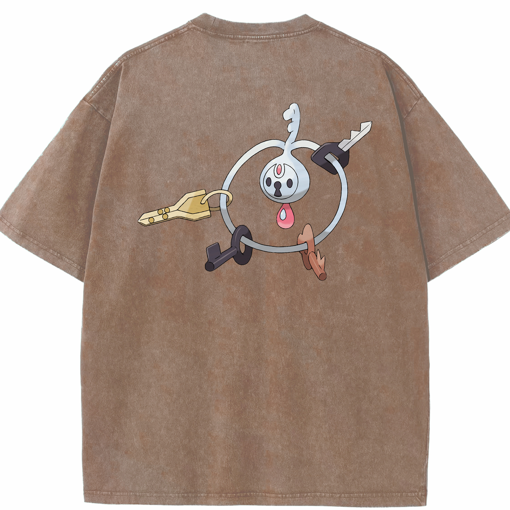 （画像用） ポケットモンスター Pokémon 綿100% ヴィンテージ風 半袖Tシャツ（背面プリント）