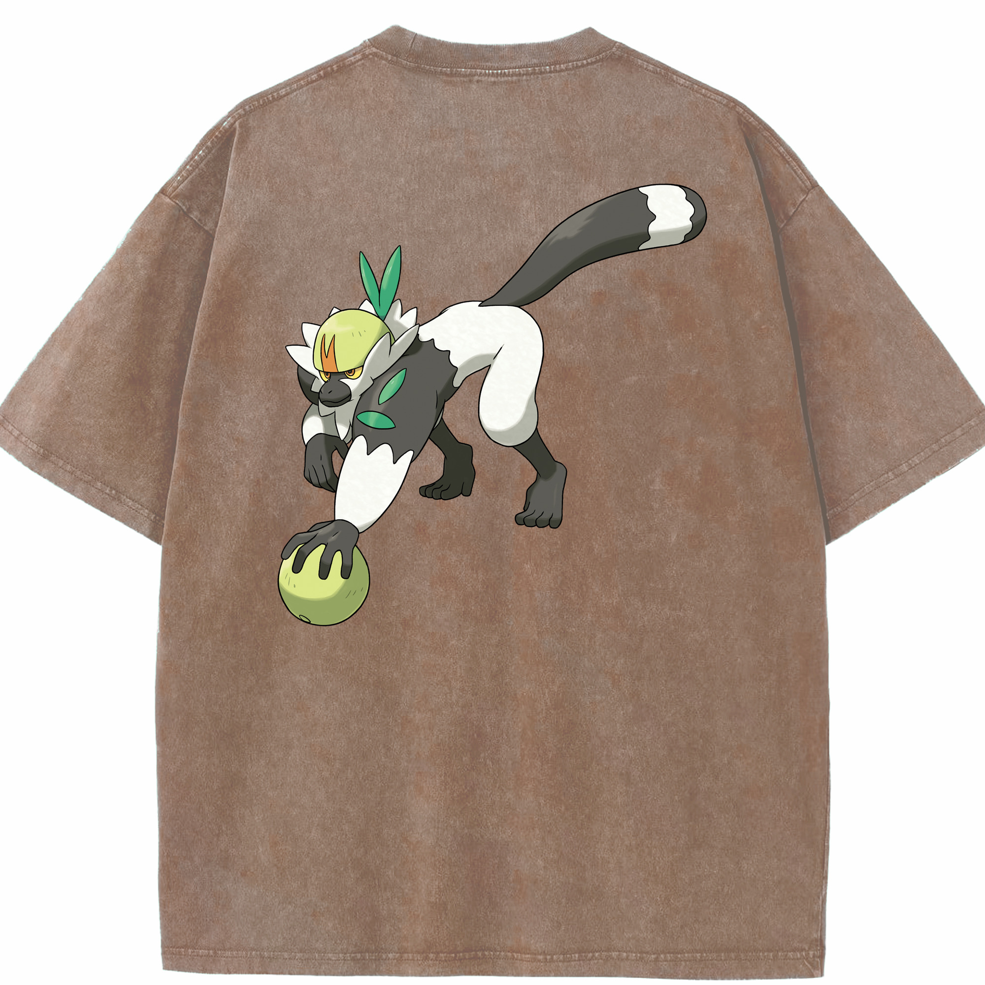 （画像用） ポケットモンスター Pokémon 綿100% ヴィンテージ風 半袖Tシャツ（背面プリント）