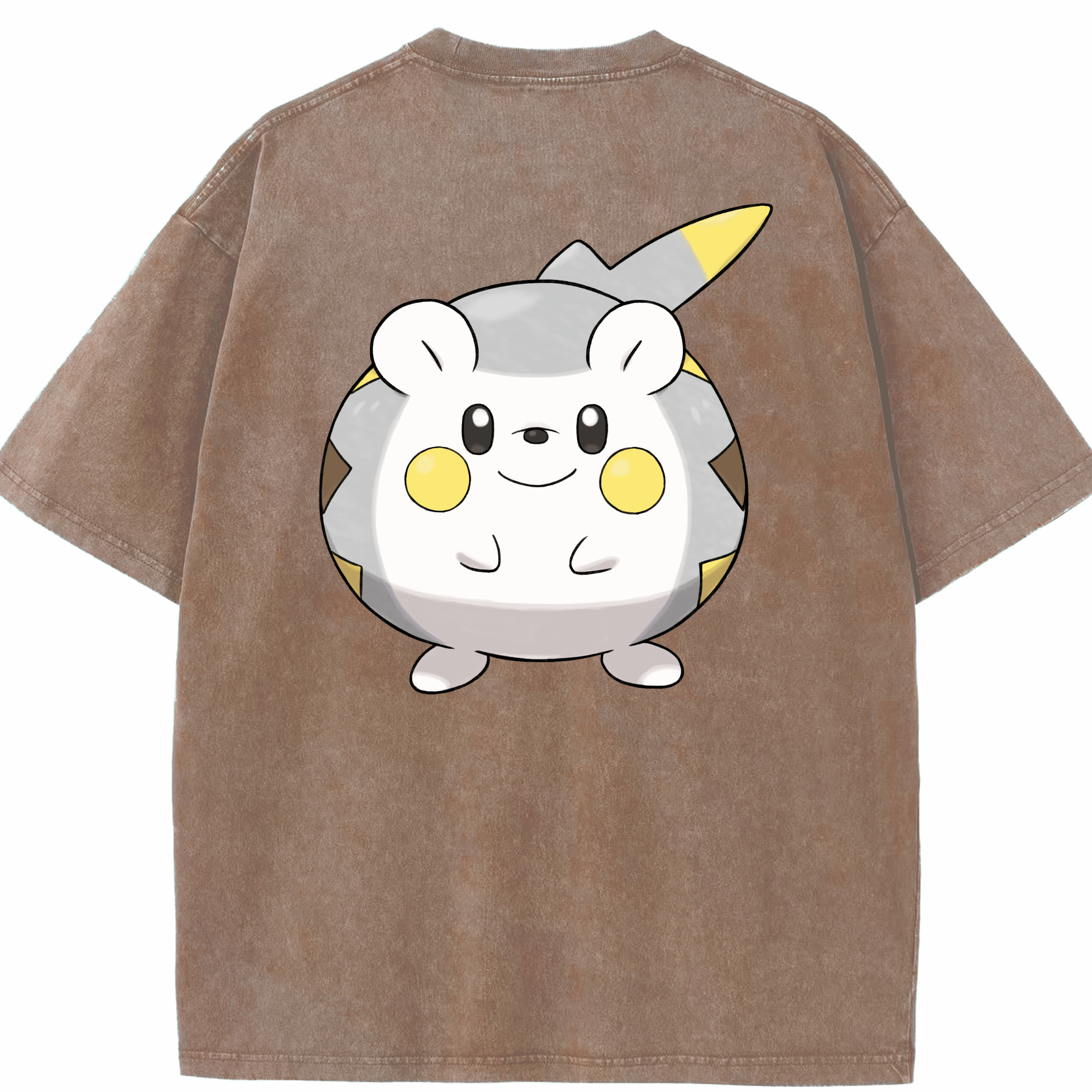 （画像用） ポケットモンスター Pokémon 綿100% ヴィンテージ風 半袖Tシャツ（背面プリント）
