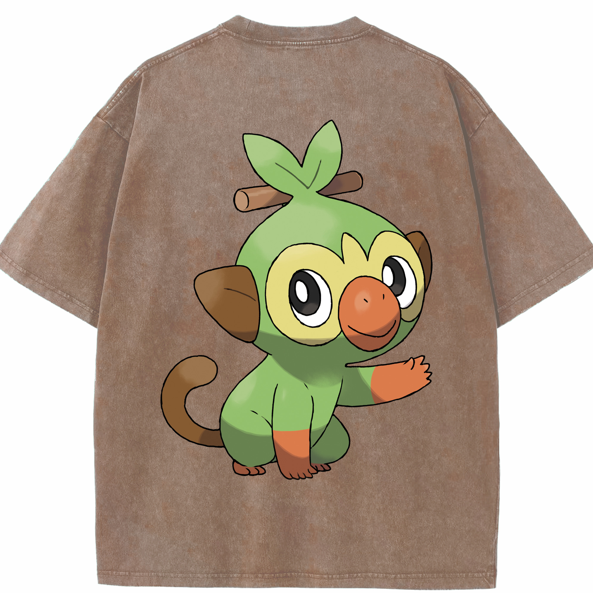 （画像用） ポケットモンスター Pokémon 綿100% ヴィンテージ風 半袖Tシャツ（背面プリント）