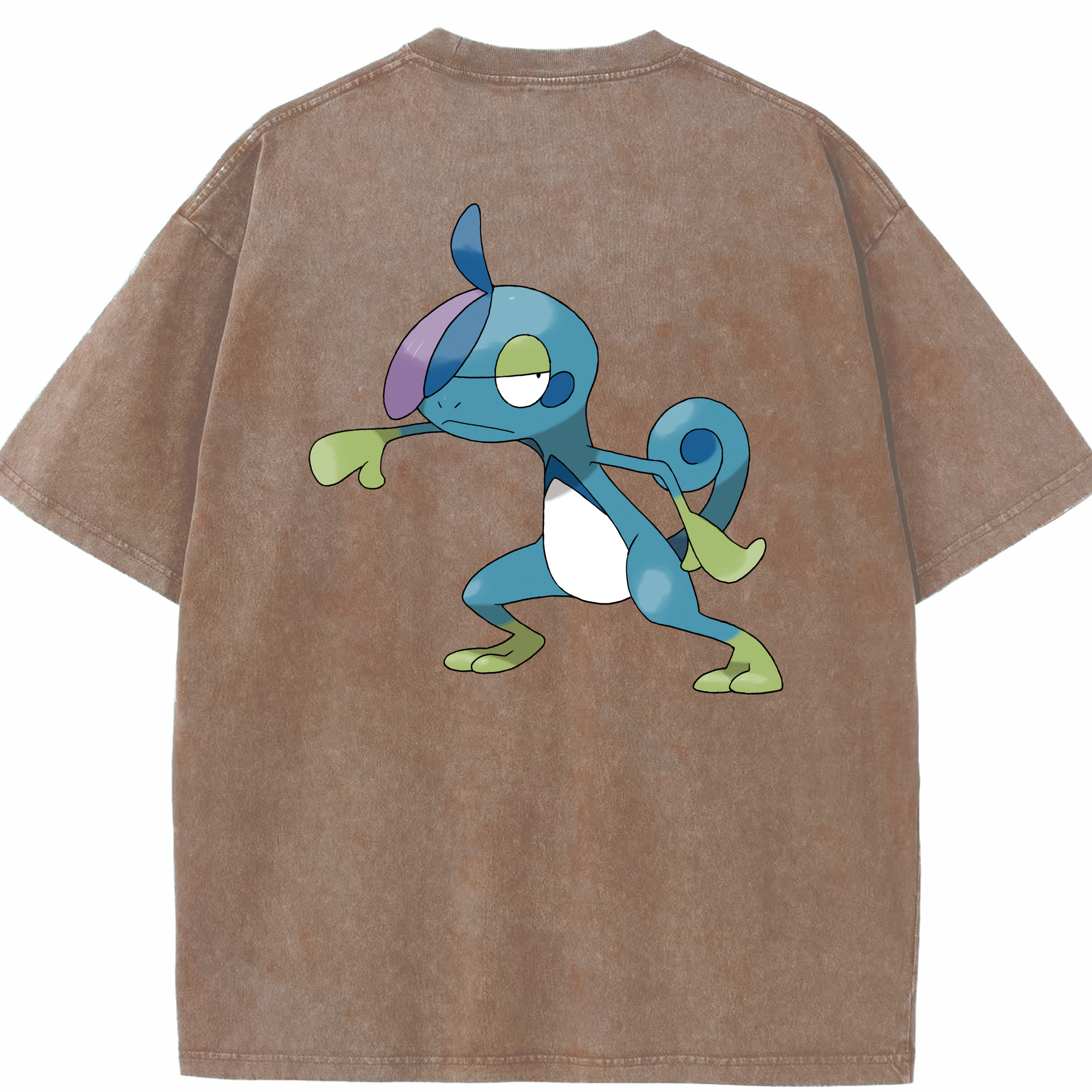 （画像用） ポケットモンスター Pokémon 綿100% ヴィンテージ風 半袖Tシャツ（背面プリント）