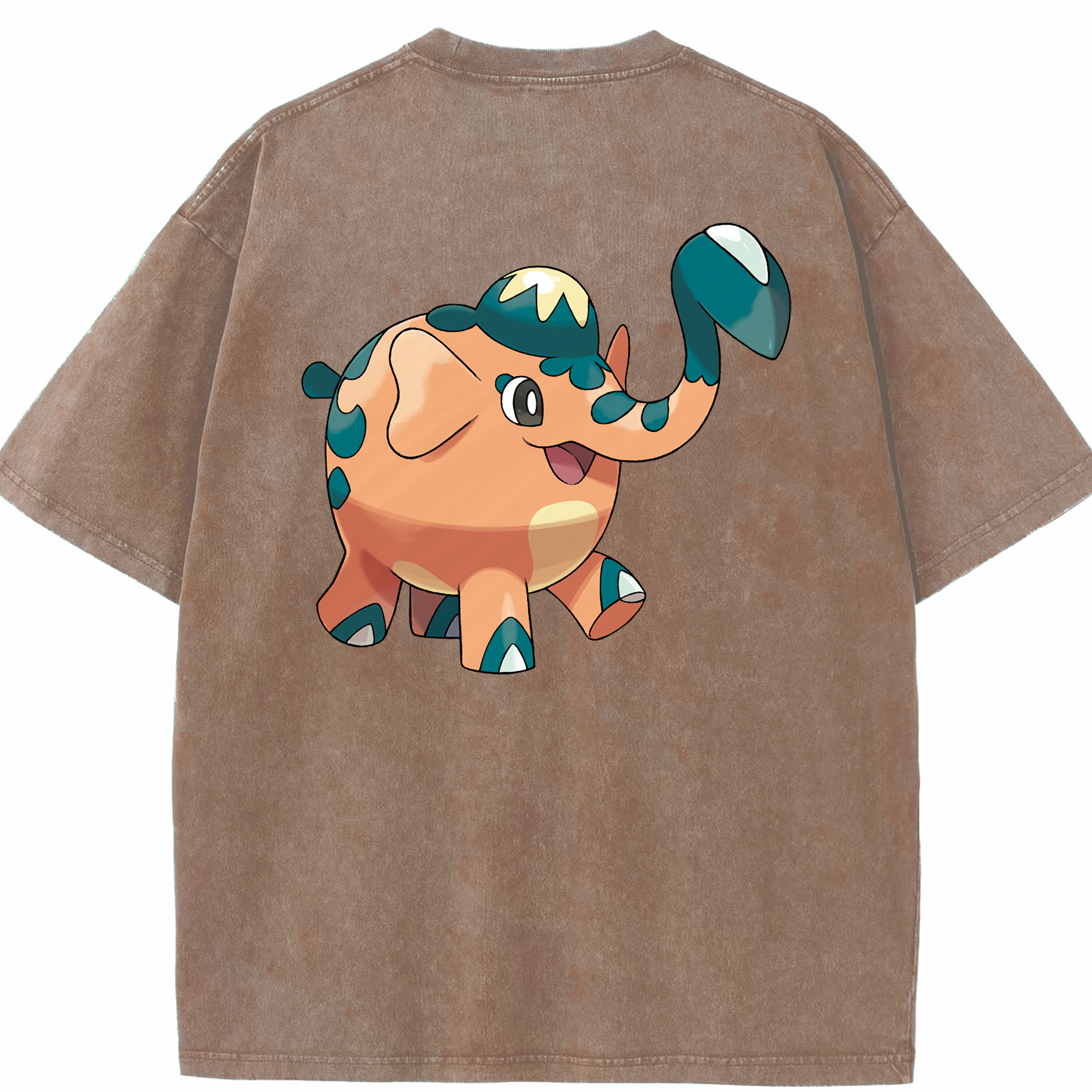 （画像用） ポケットモンスター Pokémon 綿100% ヴィンテージ風 半袖Tシャツ（背面プリント）