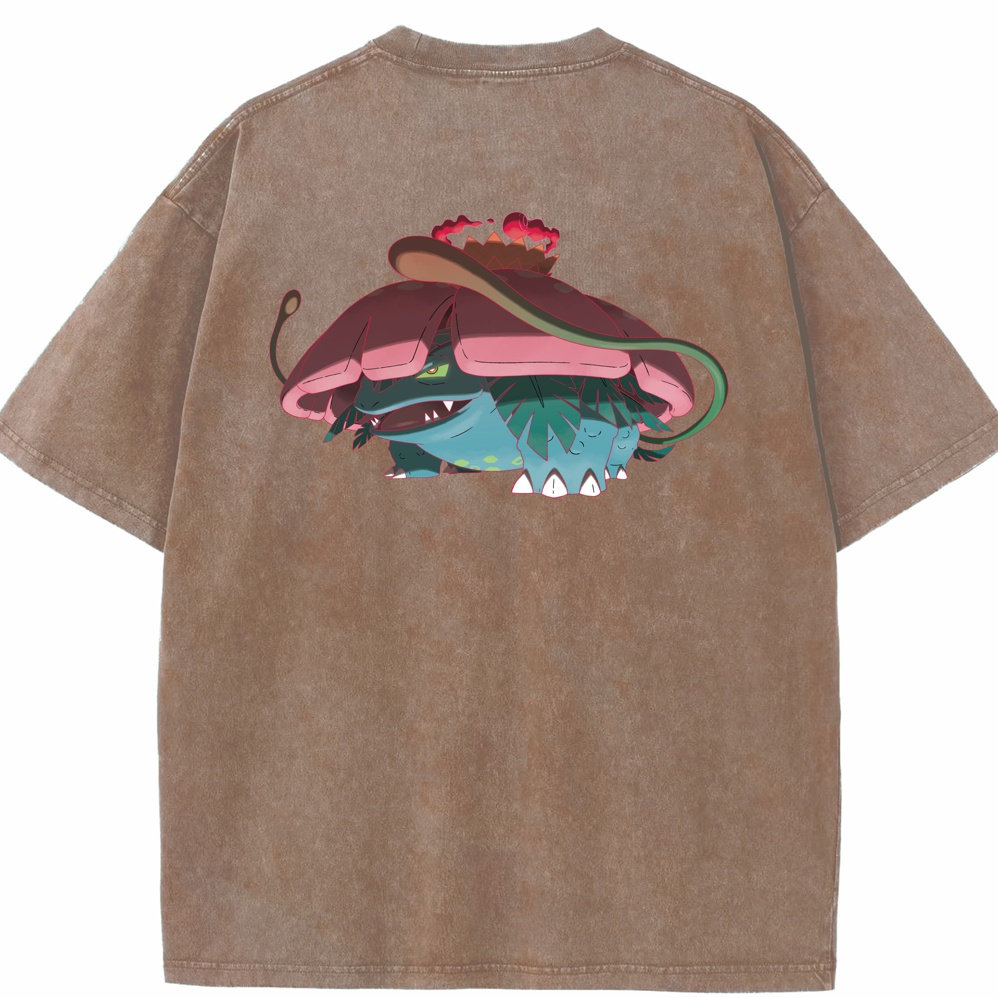 （画像用） ポケットモンスター Pokémon 綿100% ヴィンテージ風 半袖Tシャツ（背面プリント）