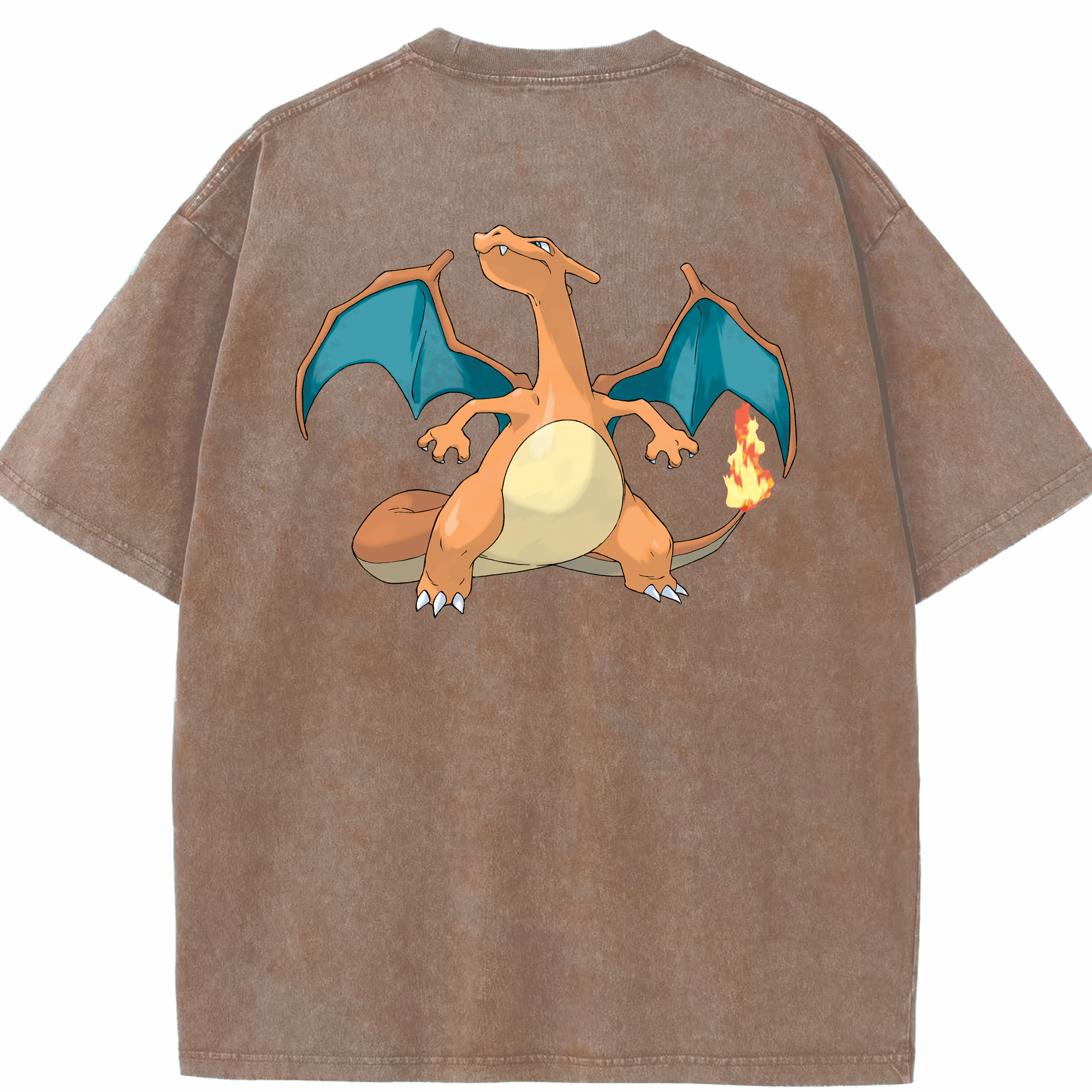（画像用） ポケットモンスター Pokémon 綿100% ヴィンテージ風 半袖Tシャツ（背面プリント）