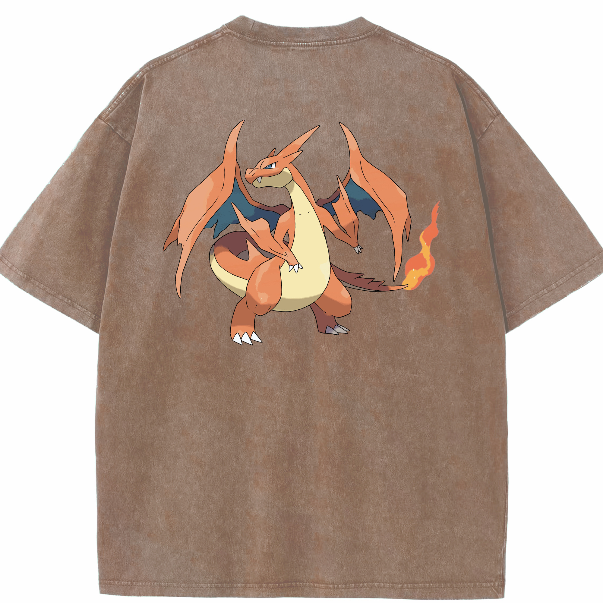 （画像用） ポケットモンスター Pokémon 綿100% ヴィンテージ風 半袖Tシャツ（背面プリント）