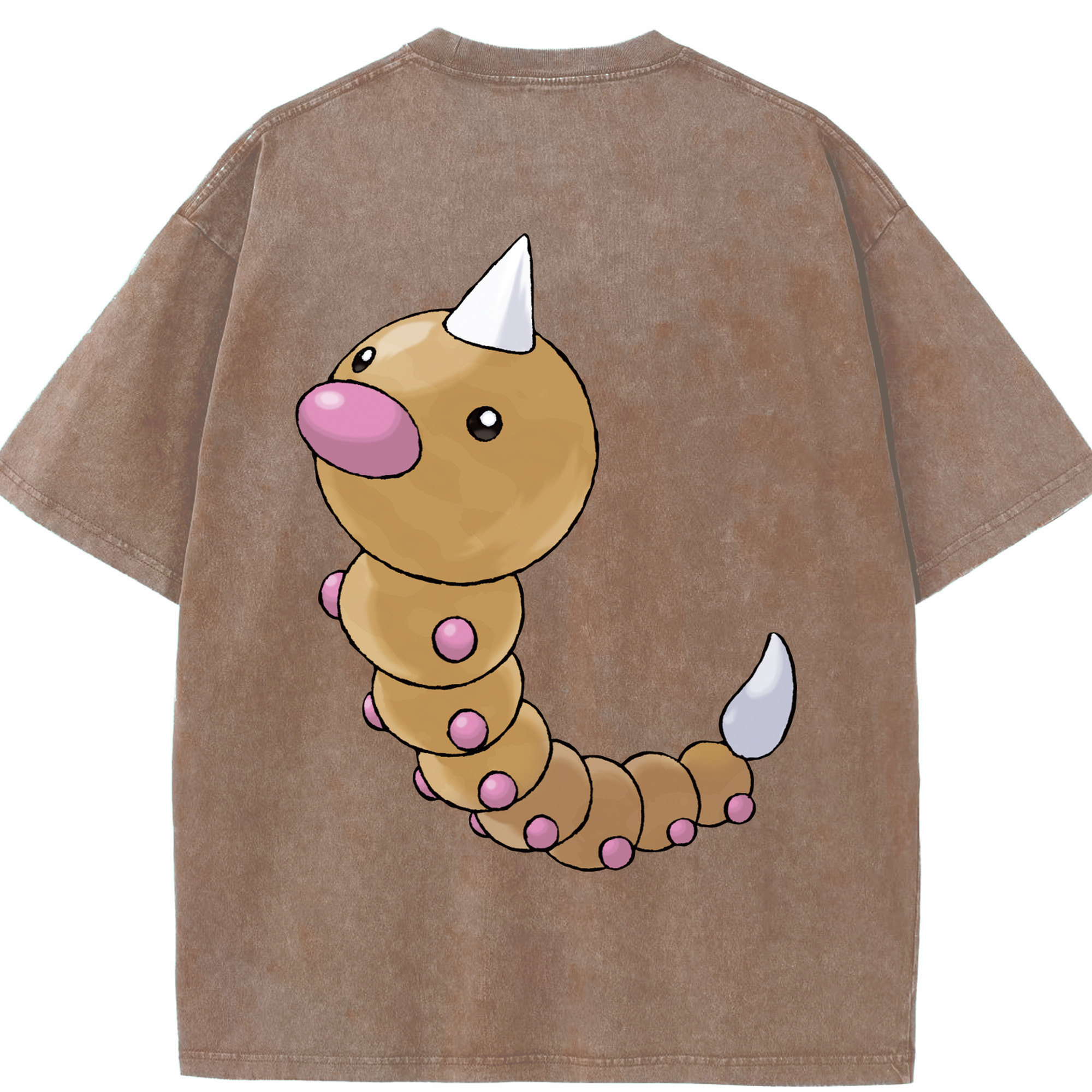 （画像用） ポケットモンスター Pokémon 綿100% ヴィンテージ風 半袖Tシャツ（背面プリント）