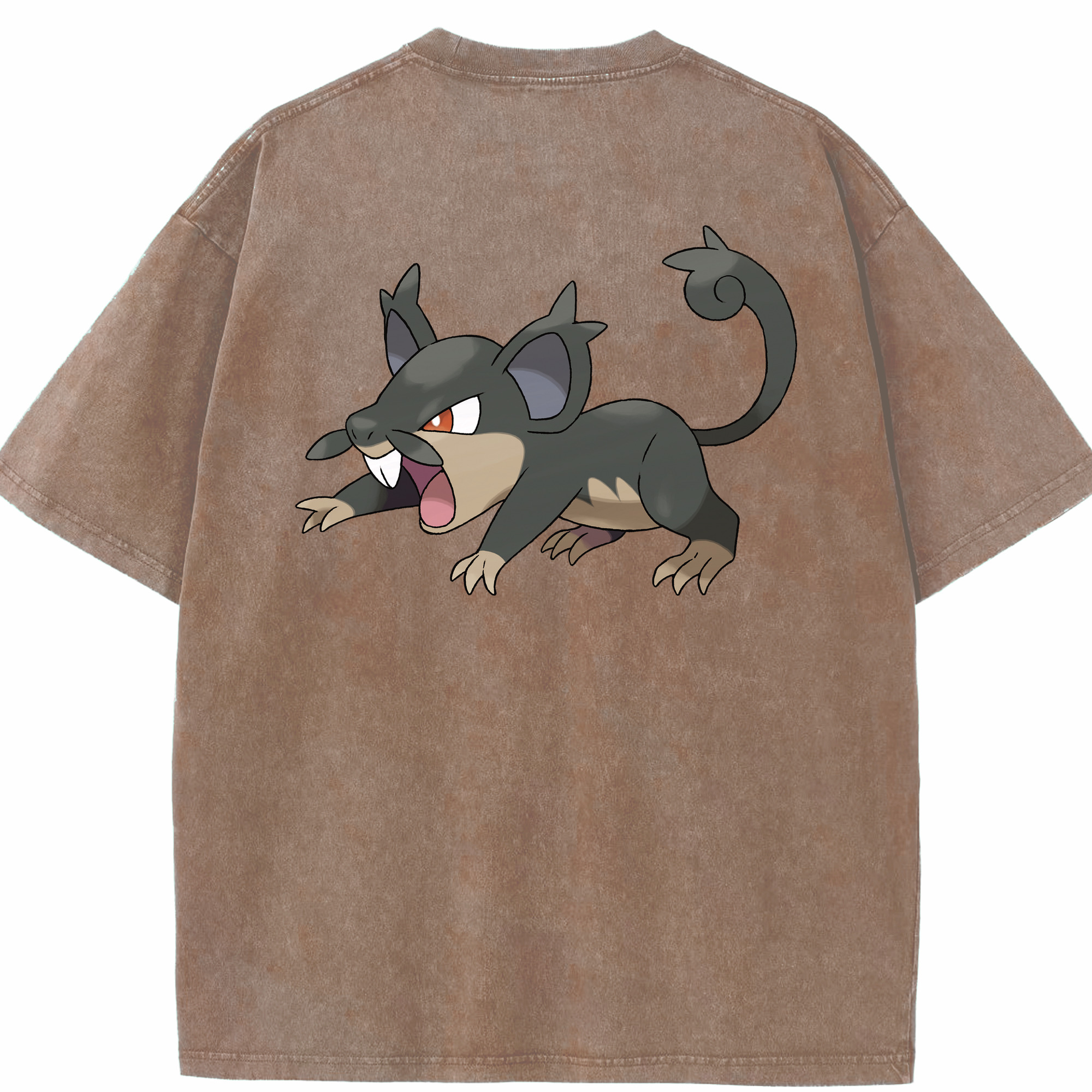 （画像用） ポケットモンスター Pokémon 綿100% ヴィンテージ風 半袖Tシャツ（背面プリント）