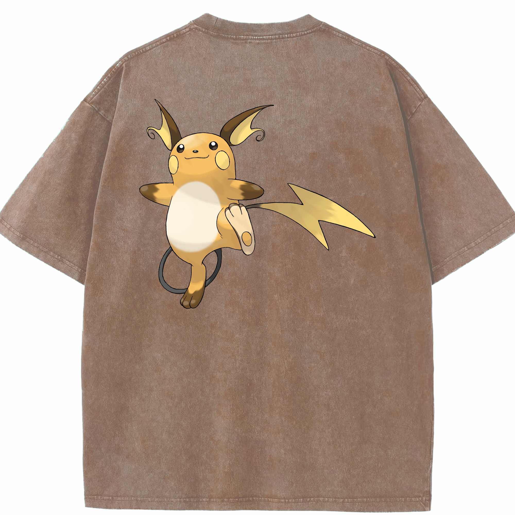 （画像用） ポケットモンスター Pokémon 綿100% ヴィンテージ風 半袖Tシャツ（背面プリント）