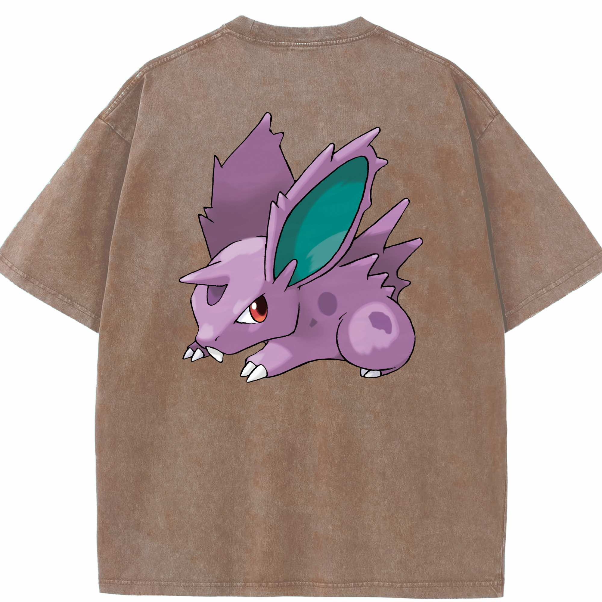 （画像用） ポケットモンスター Pokémon 綿100% ヴィンテージ風 半袖Tシャツ（背面プリント）