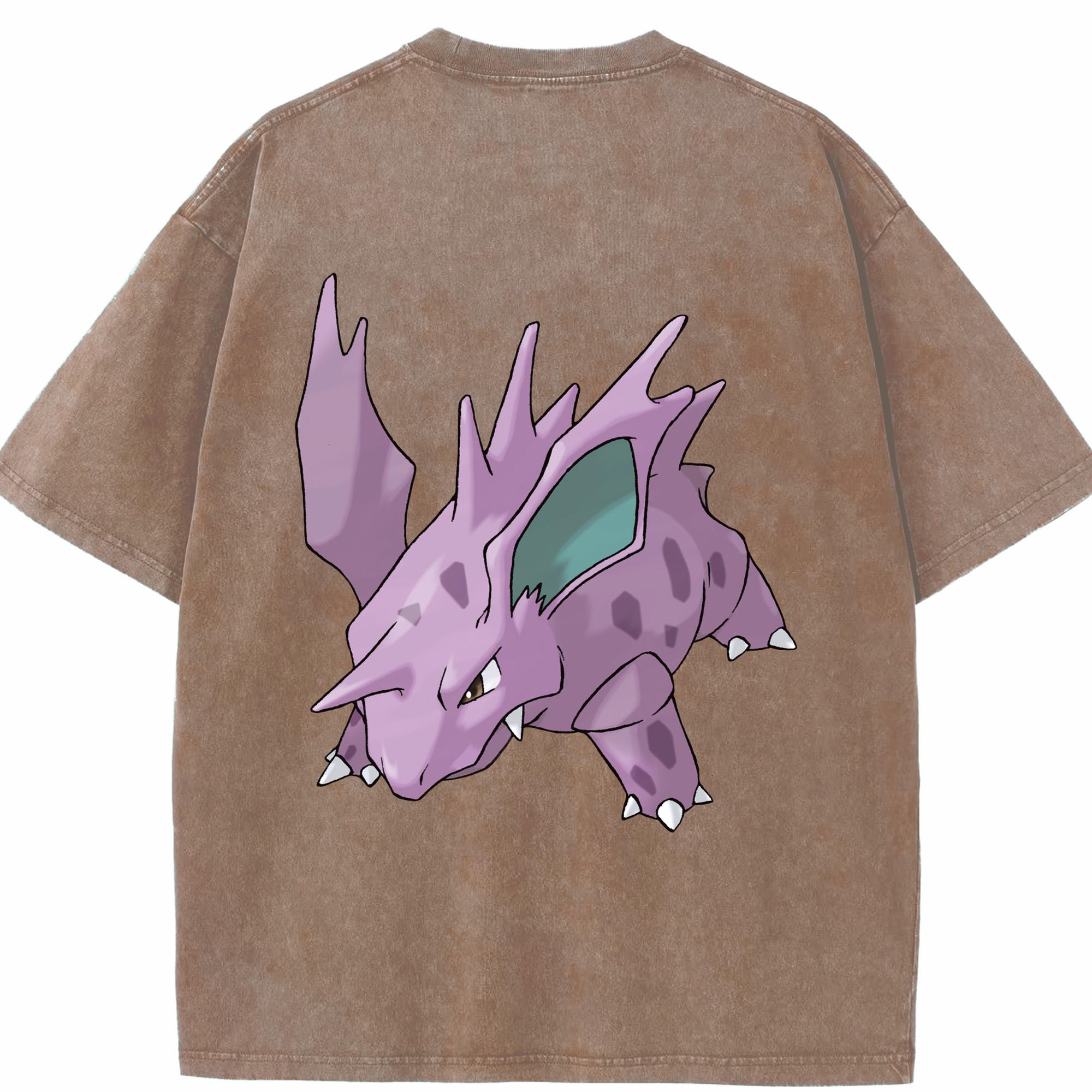 （画像用） ポケットモンスター Pokémon 綿100% ヴィンテージ風 半袖Tシャツ（背面プリント）