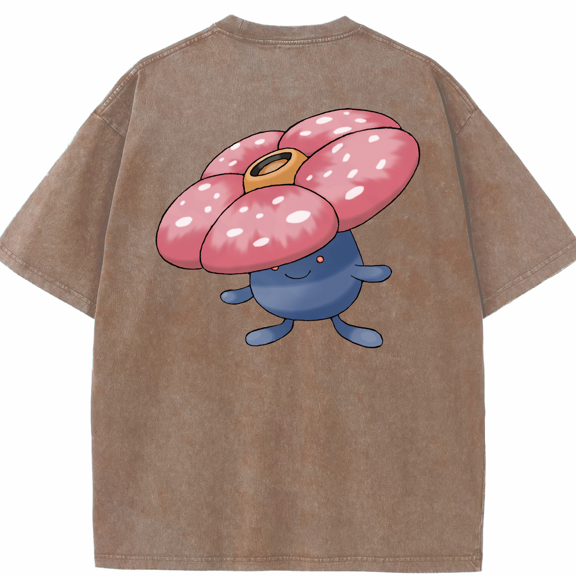 （画像用） ポケットモンスター Pokémon 綿100% ヴィンテージ風 半袖Tシャツ（背面プリント）