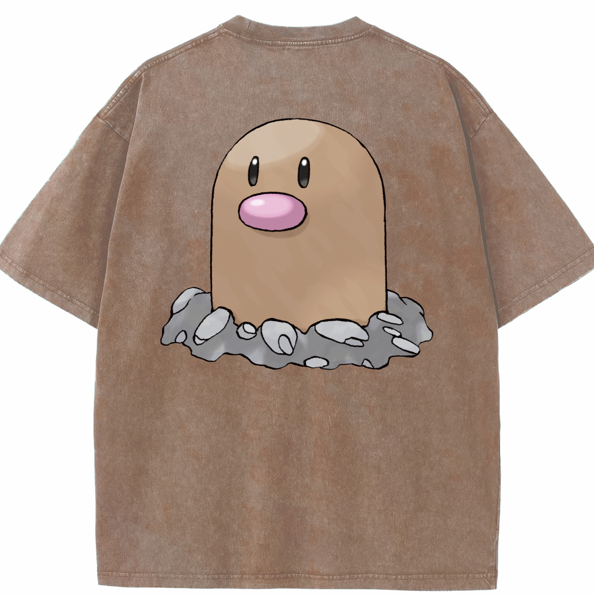 （画像用） ポケットモンスター Pokémon 綿100% ヴィンテージ風 半袖Tシャツ（背面プリント）