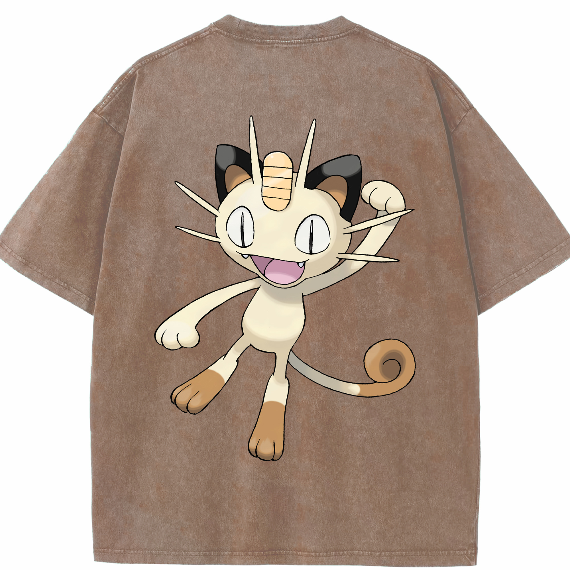 （画像用） ポケットモンスター Pokémon 綿100% ヴィンテージ風 半袖Tシャツ（背面プリント）
