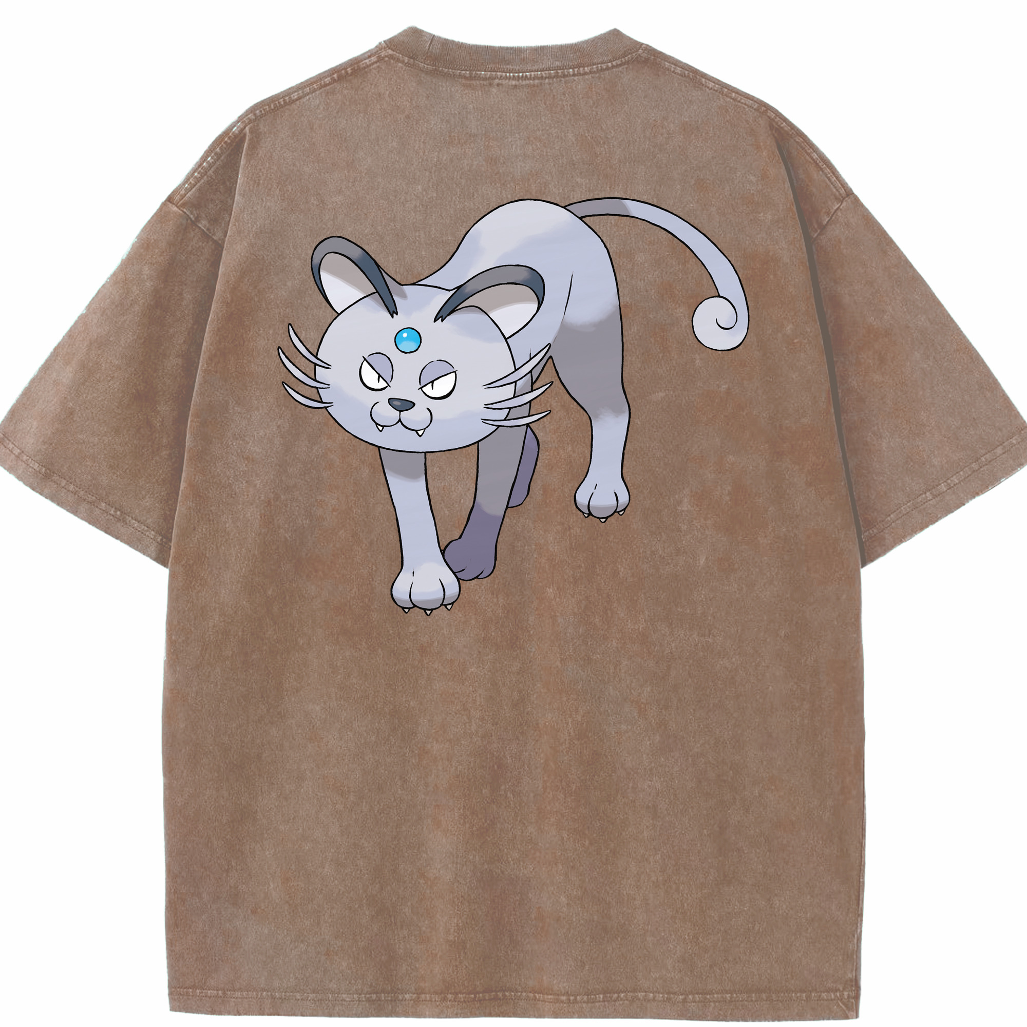 （画像用） ポケットモンスター Pokémon 綿100% ヴィンテージ風 半袖Tシャツ（背面プリント）