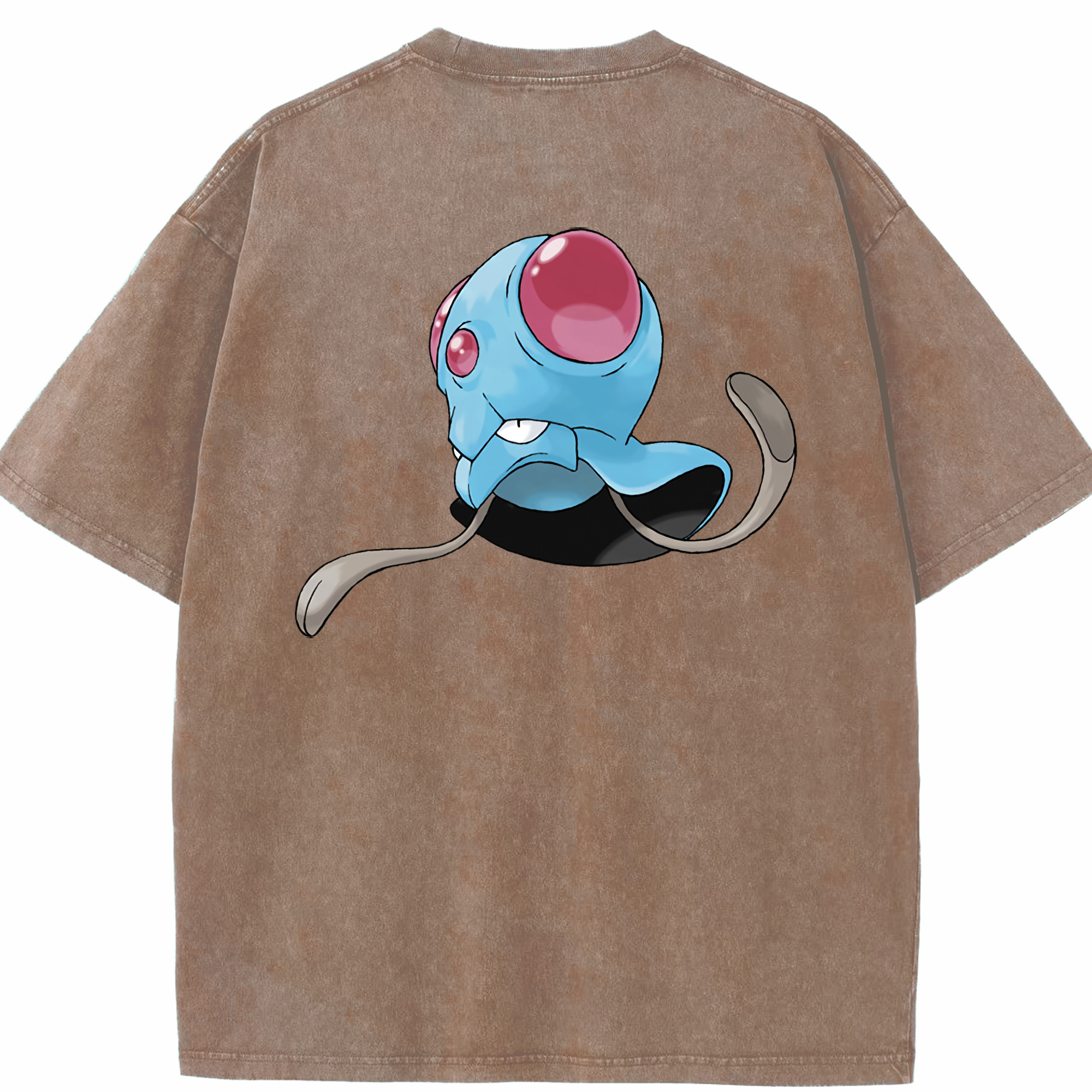 （画像用） ポケットモンスター Pokémon 綿100% ヴィンテージ風 半袖Tシャツ（背面プリント）