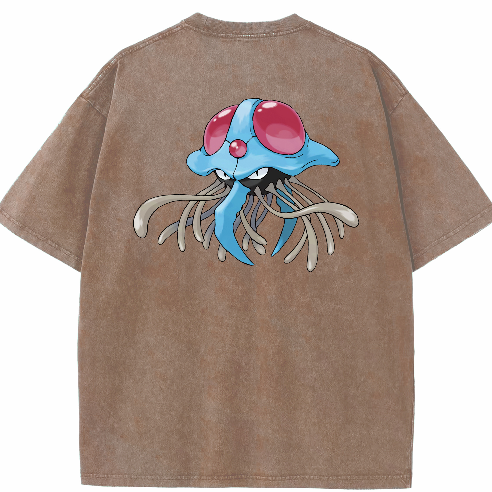 （画像用） ポケットモンスター Pokémon 綿100% ヴィンテージ風 半袖Tシャツ（背面プリント）