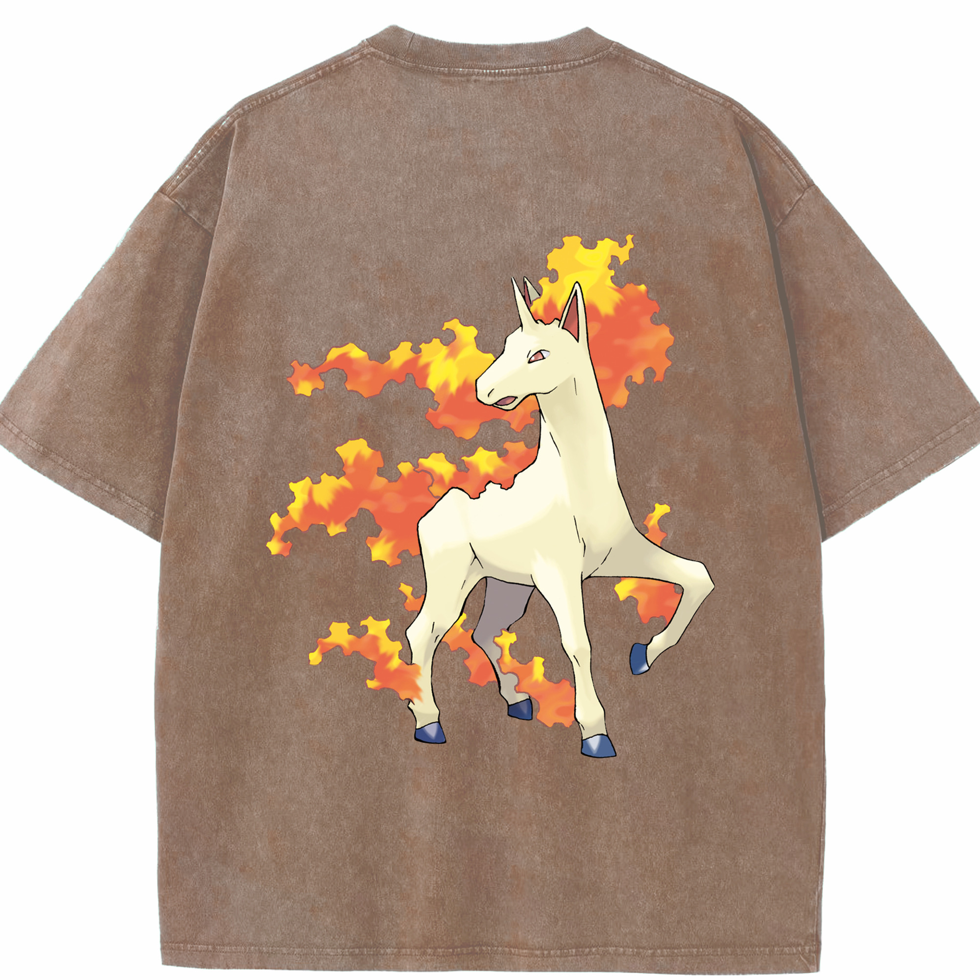 （画像用） ポケットモンスター Pokémon 綿100% ヴィンテージ風 半袖Tシャツ（背面プリント）