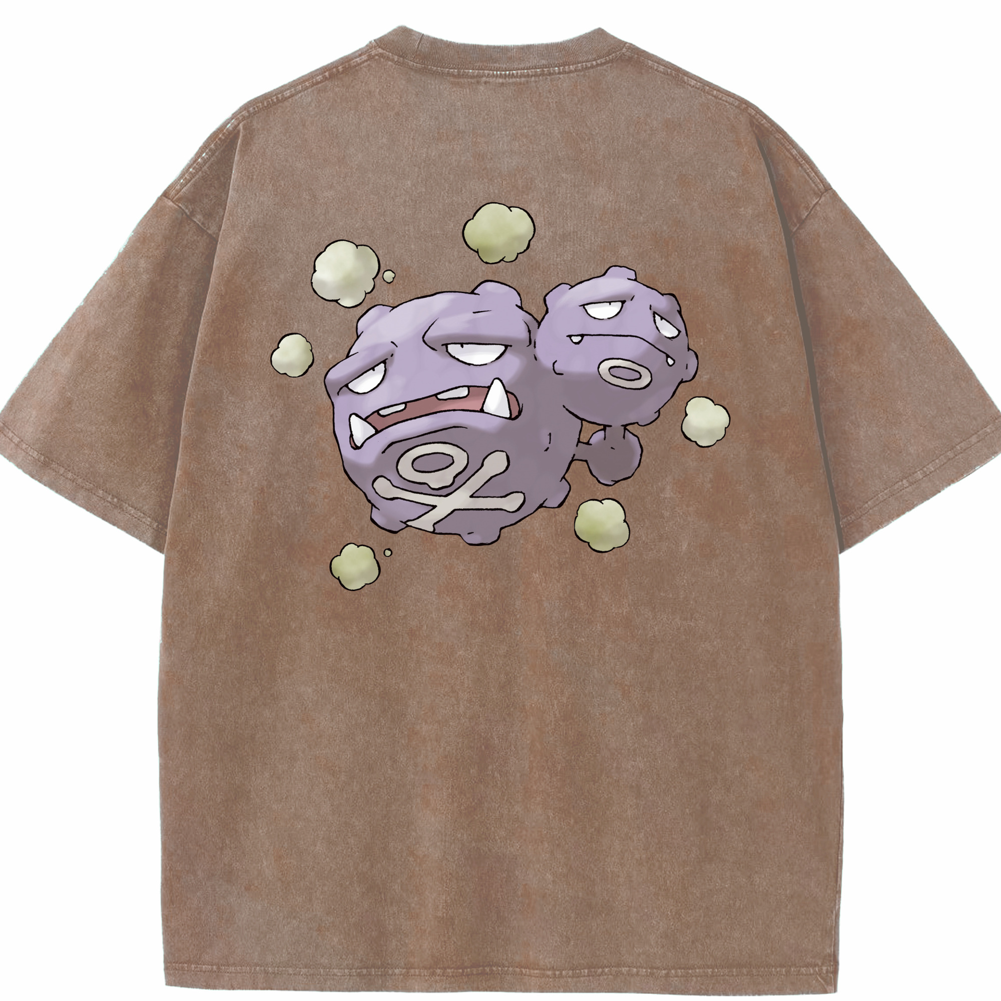 （画像用） ポケットモンスター Pokémon 綿100% ヴィンテージ風 半袖Tシャツ（背面プリント）