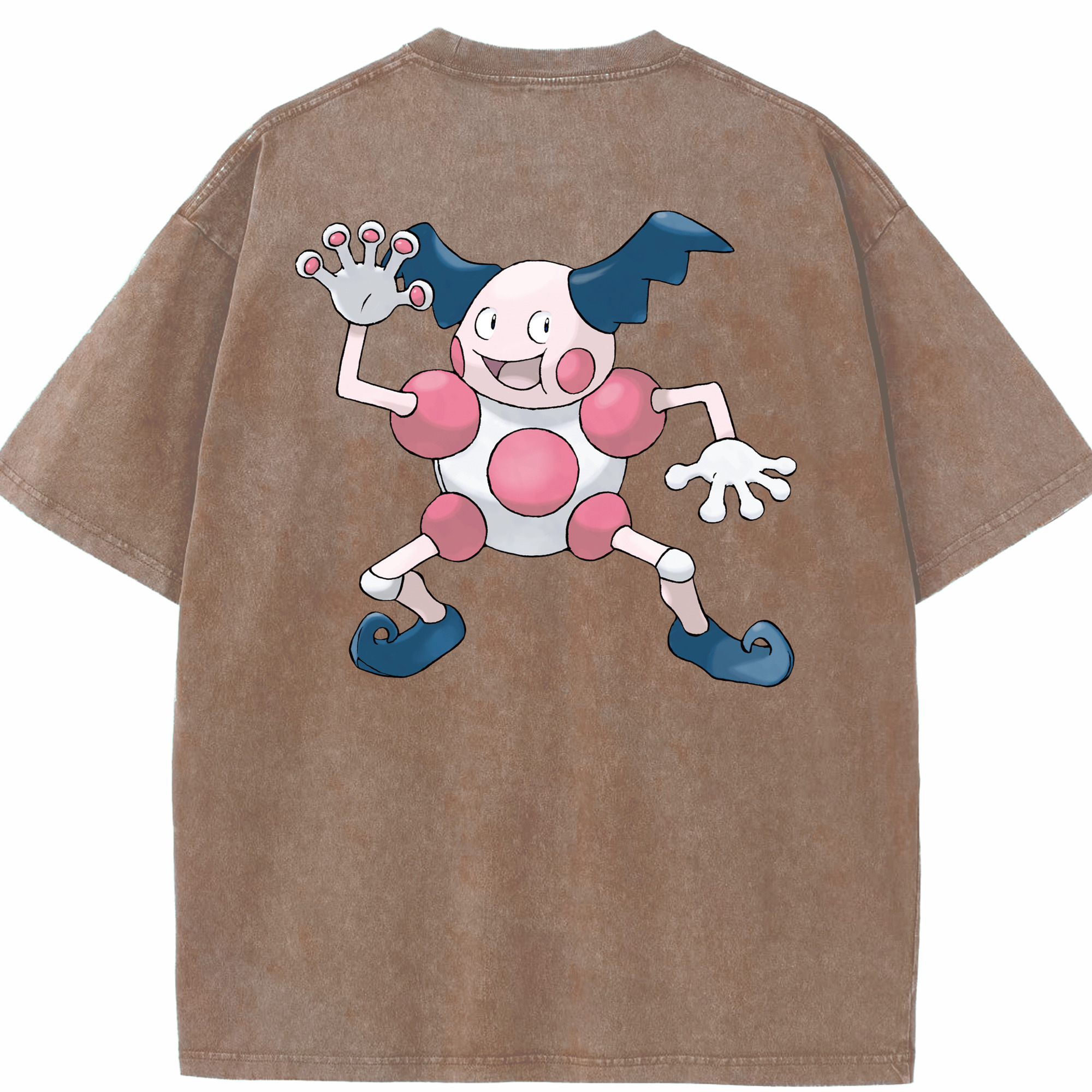 （画像用） ポケットモンスター Pokémon 綿100% ヴィンテージ風 半袖Tシャツ（背面プリント）