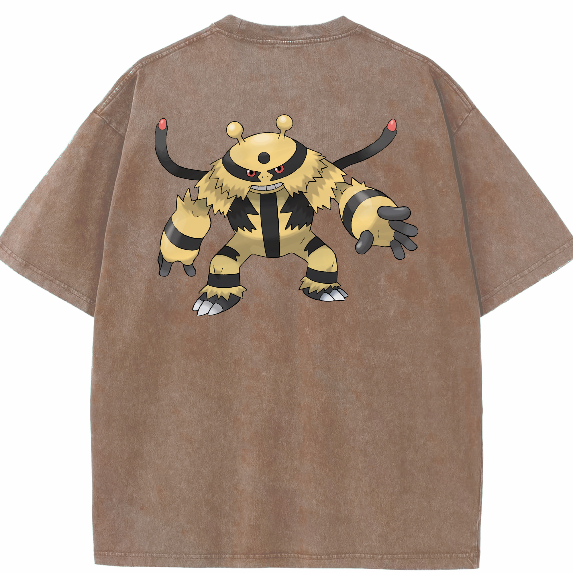 （画像用） ポケットモンスター Pokémon 綿100% ヴィンテージ風 半袖Tシャツ（背面プリント）