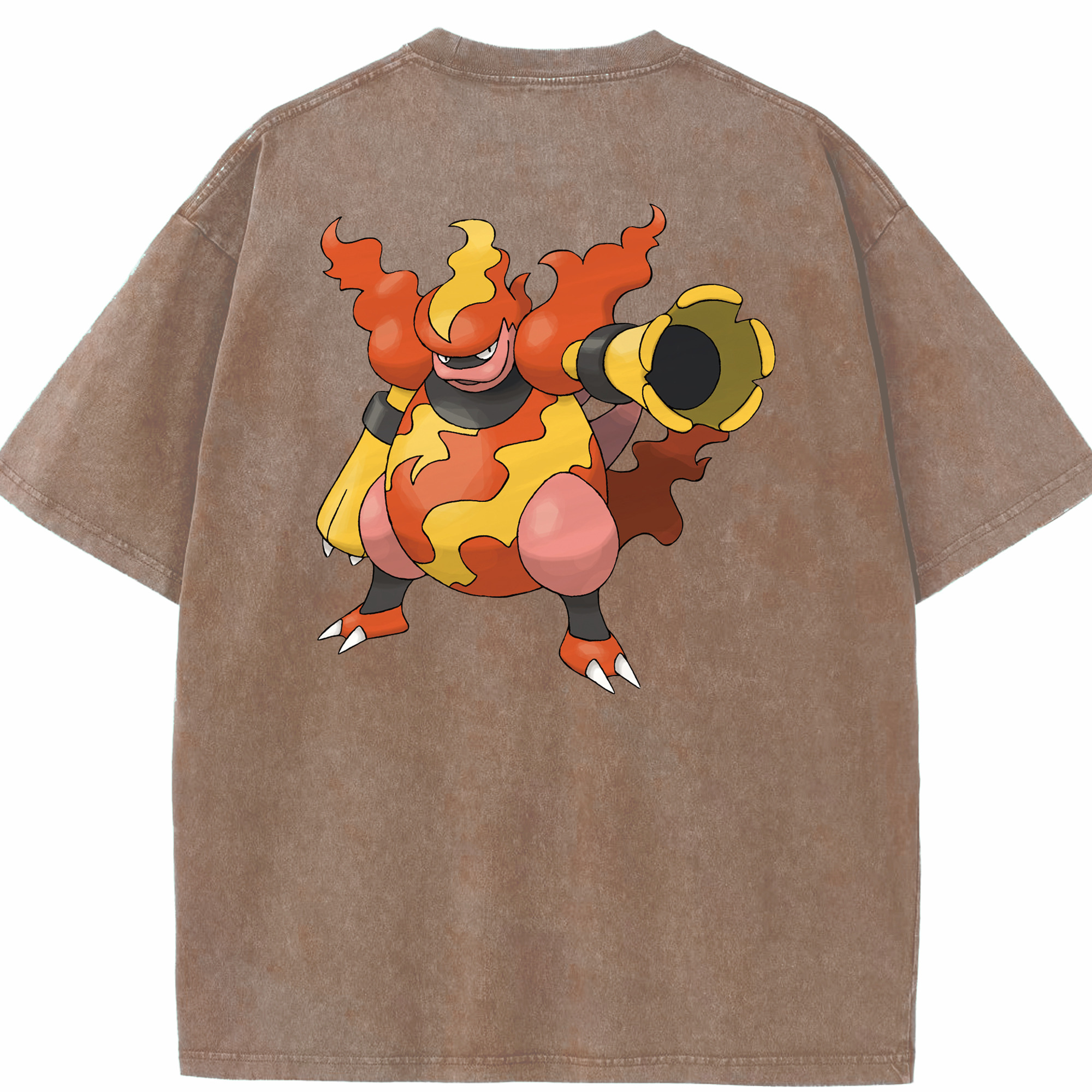 （画像用） ポケットモンスター Pokémon 綿100% ヴィンテージ風 半袖Tシャツ（背面プリント）