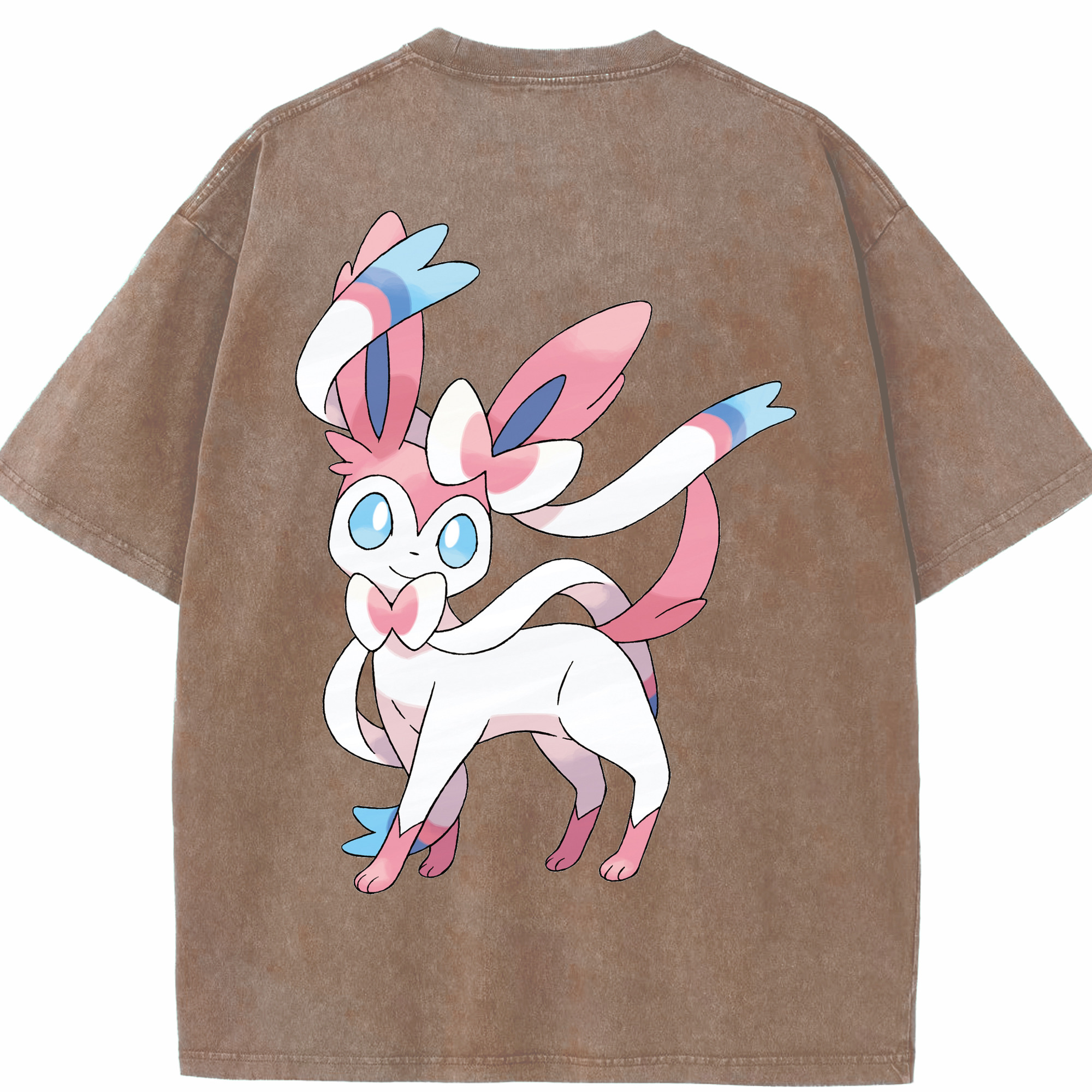 （画像用） ポケットモンスター Pokémon 綿100% ヴィンテージ風 半袖Tシャツ（背面プリント）