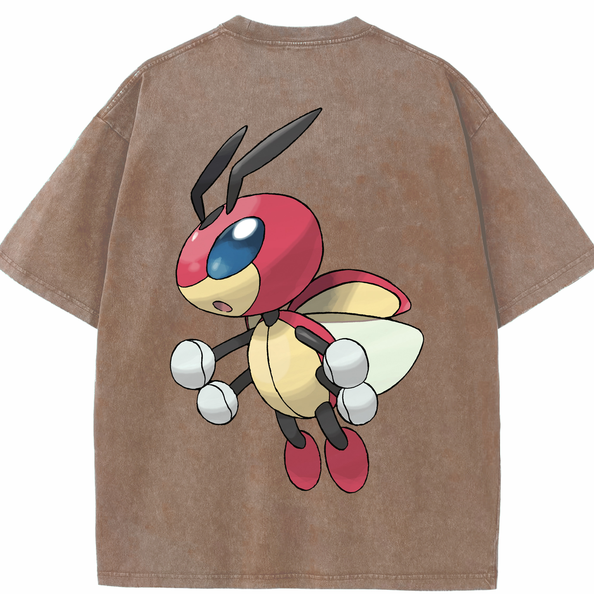（画像用） ポケットモンスター Pokémon 綿100% ヴィンテージ風 半袖Tシャツ（背面プリント）