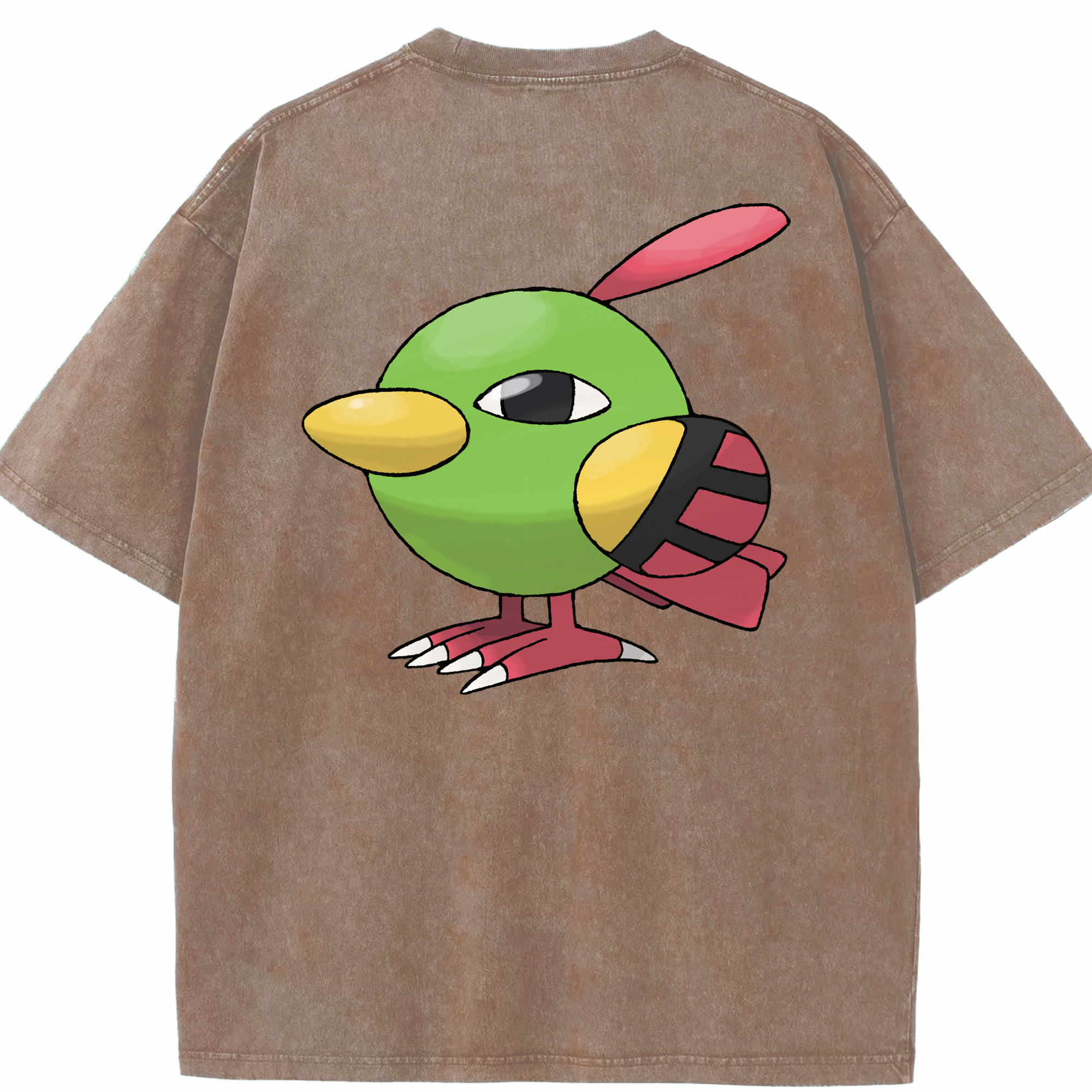 （画像用） ポケットモンスター Pokémon 綿100% ヴィンテージ風 半袖Tシャツ（背面プリント）