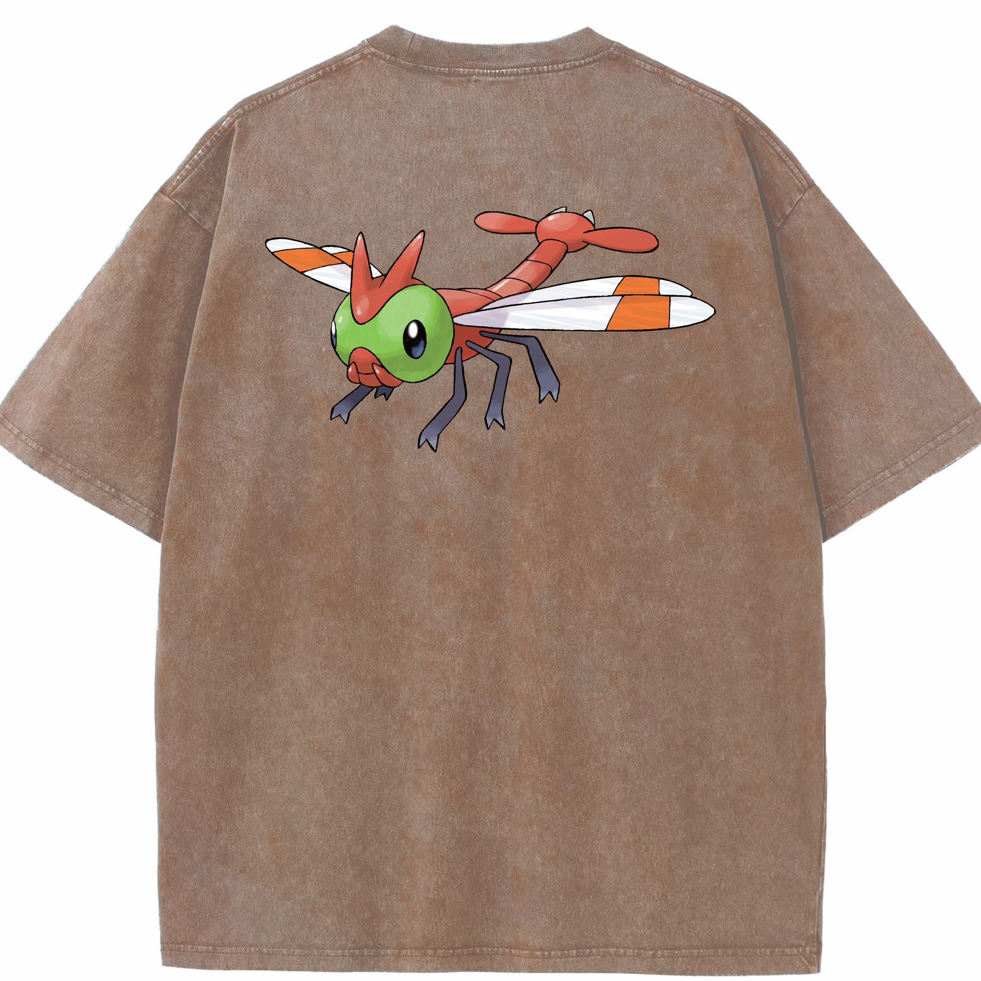 （画像用） ポケットモンスター Pokémon 綿100% ヴィンテージ風 半袖Tシャツ（背面プリント）