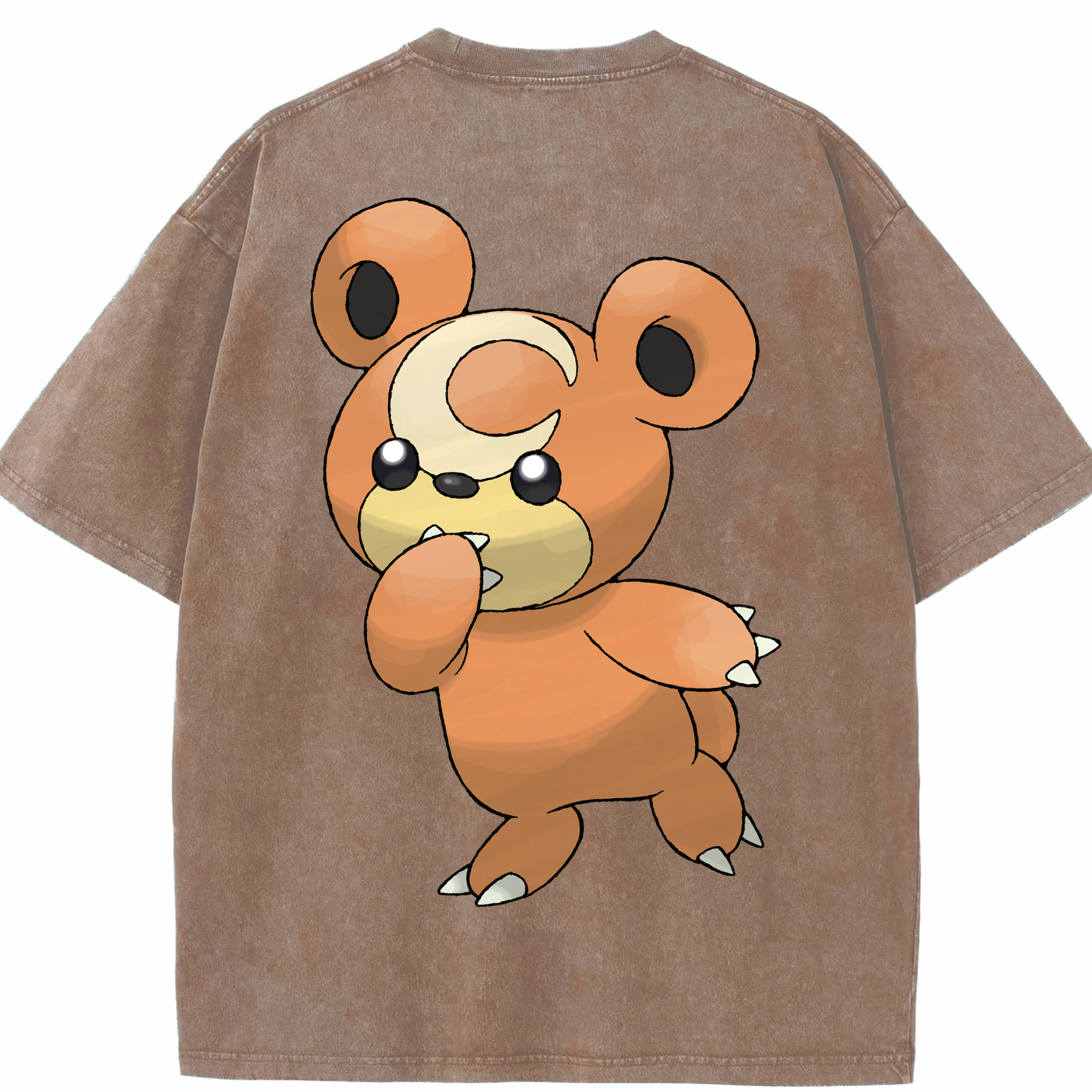 （画像用） ポケットモンスター Pokémon 綿100% ヴィンテージ風 半袖Tシャツ（背面プリント）