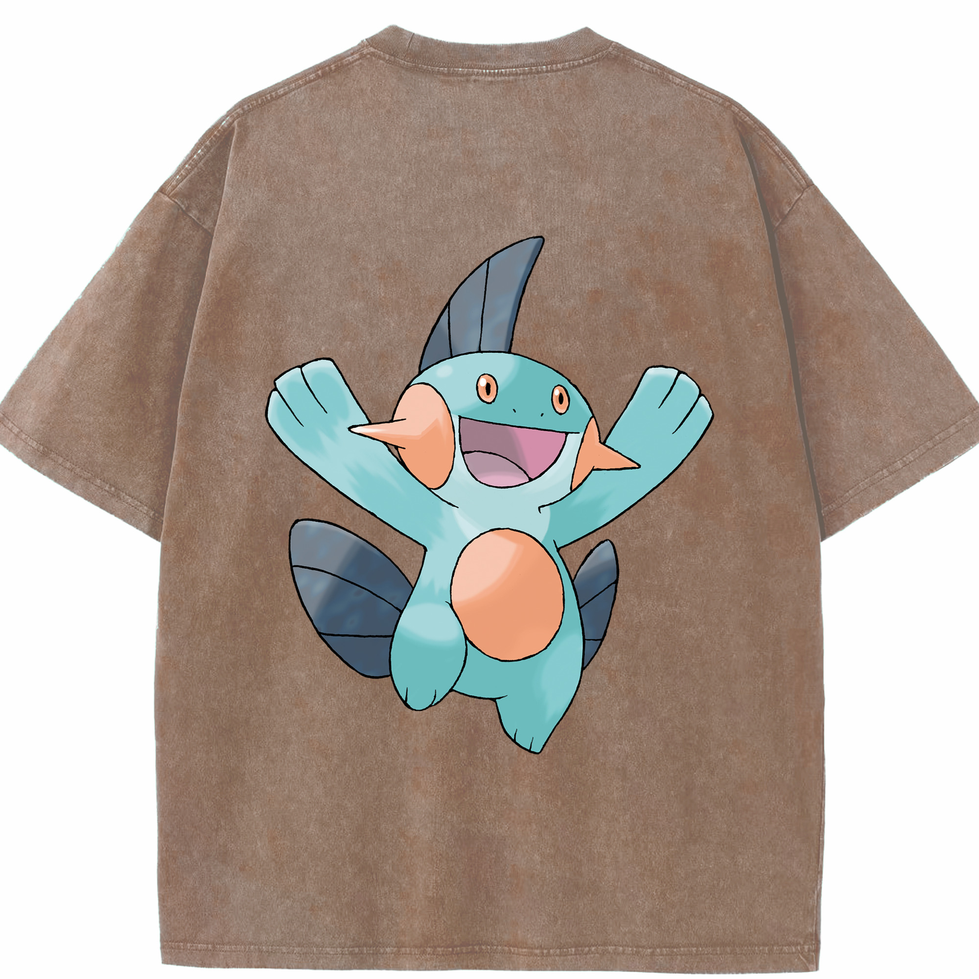 （画像用） ポケットモンスター Pokémon 綿100% ヴィンテージ風 半袖Tシャツ（背面プリント）