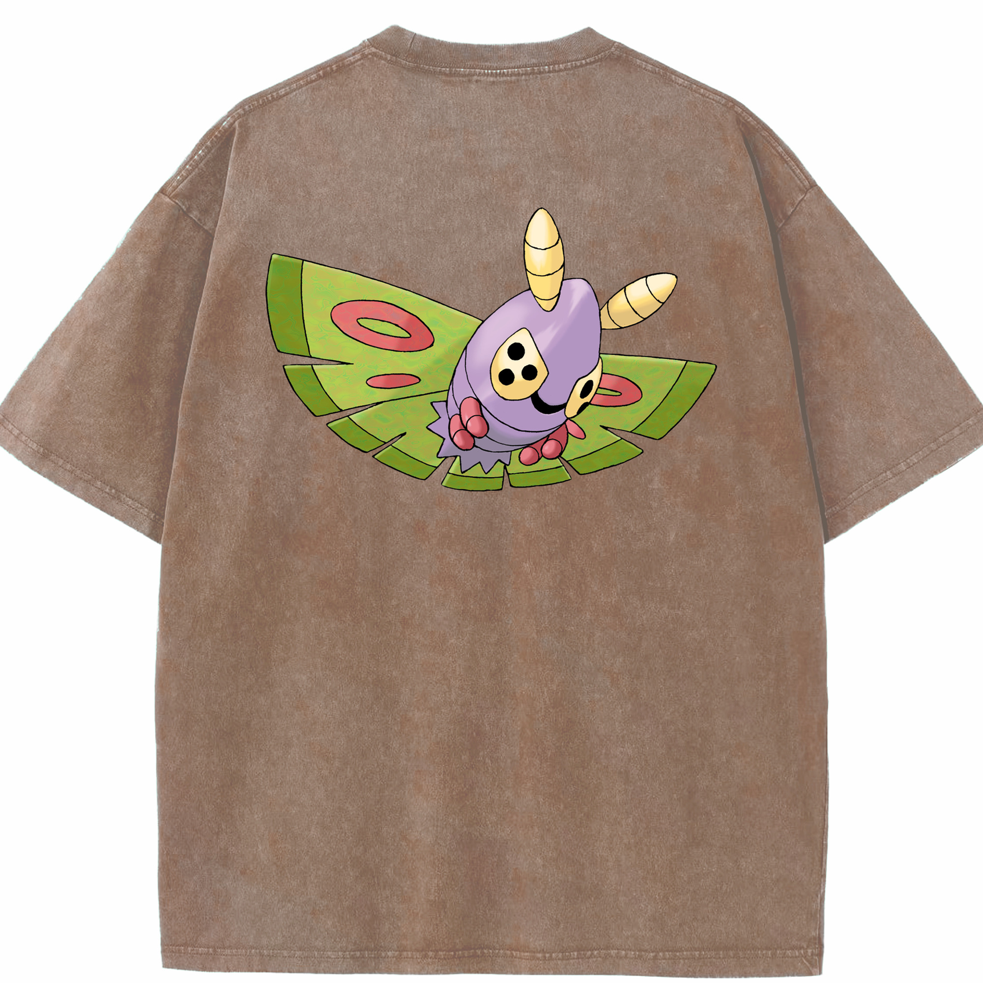 （画像用） ポケットモンスター Pokémon 綿100% ヴィンテージ風 半袖Tシャツ（背面プリント）