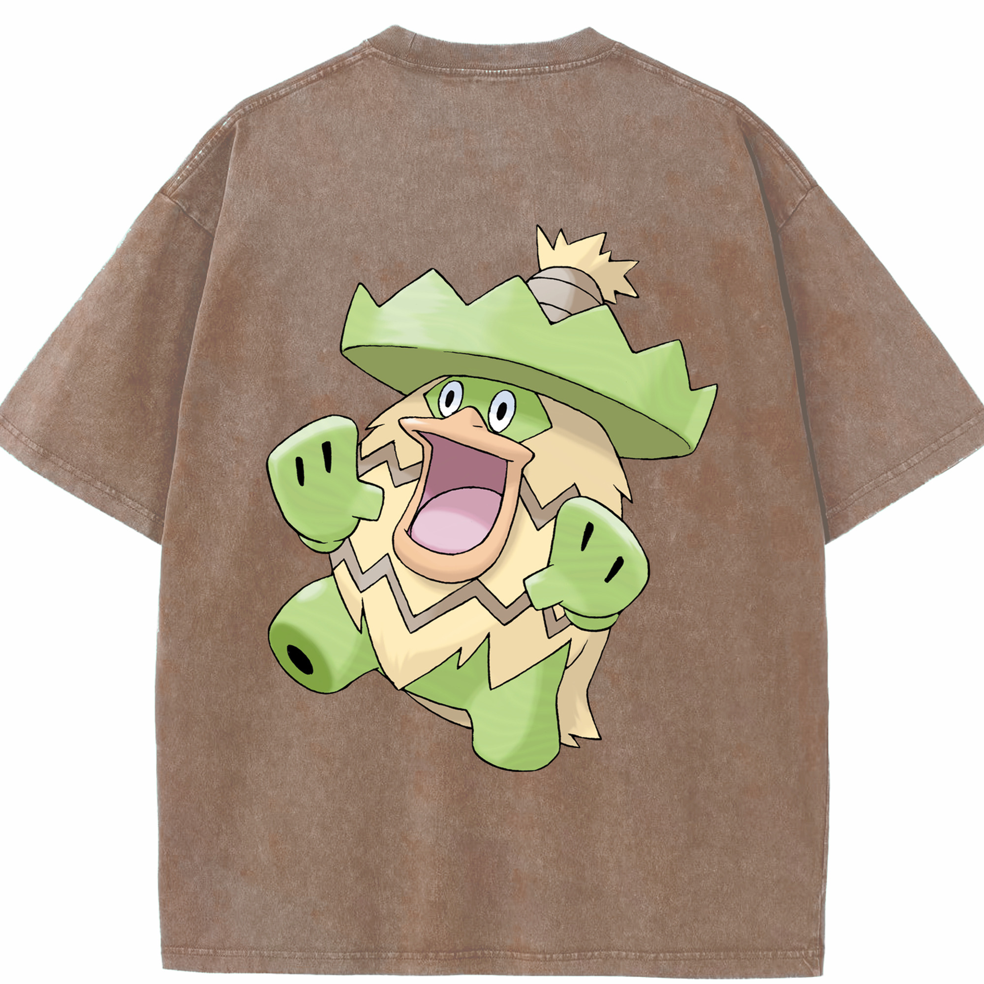 （画像用） ポケットモンスター Pokémon 綿100% ヴィンテージ風 半袖Tシャツ（背面プリント）