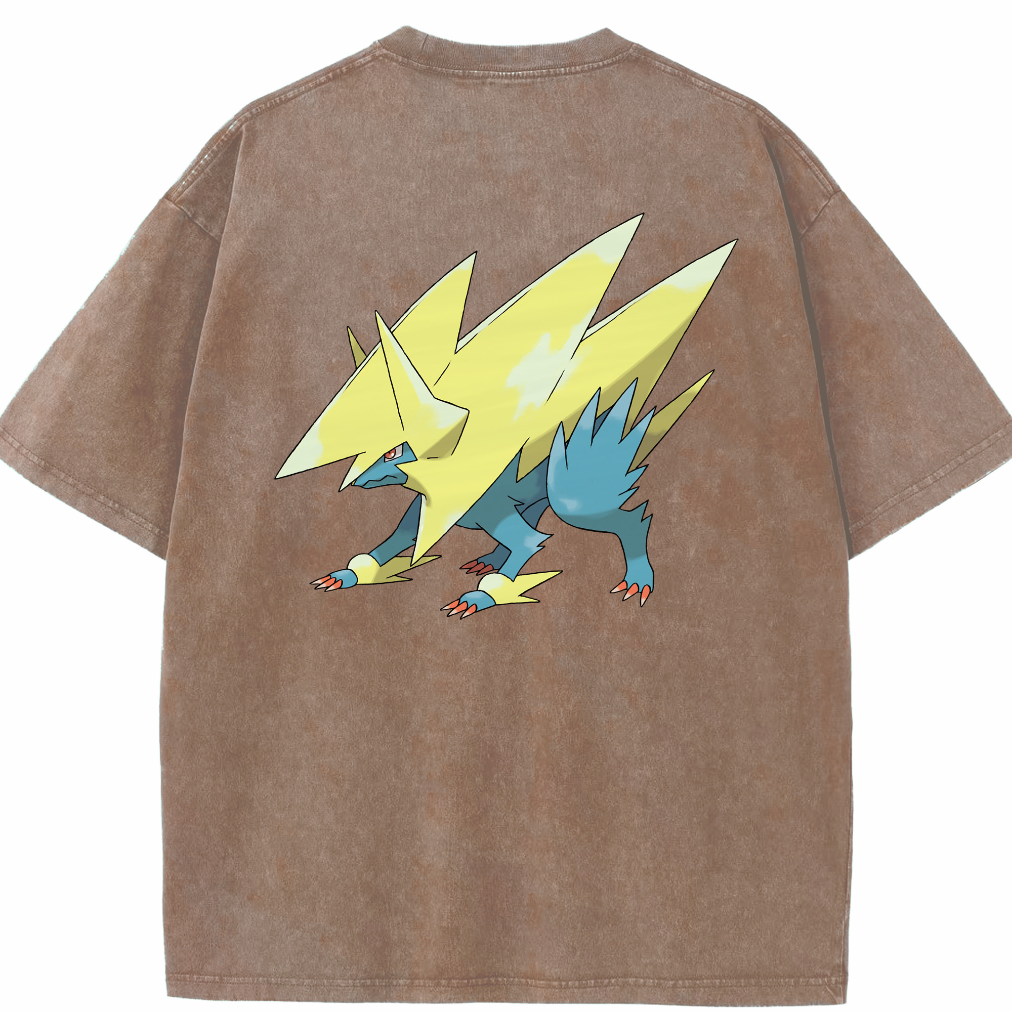 （画像用） ポケットモンスター Pokémon 綿100% ヴィンテージ風 半袖Tシャツ（背面プリント）