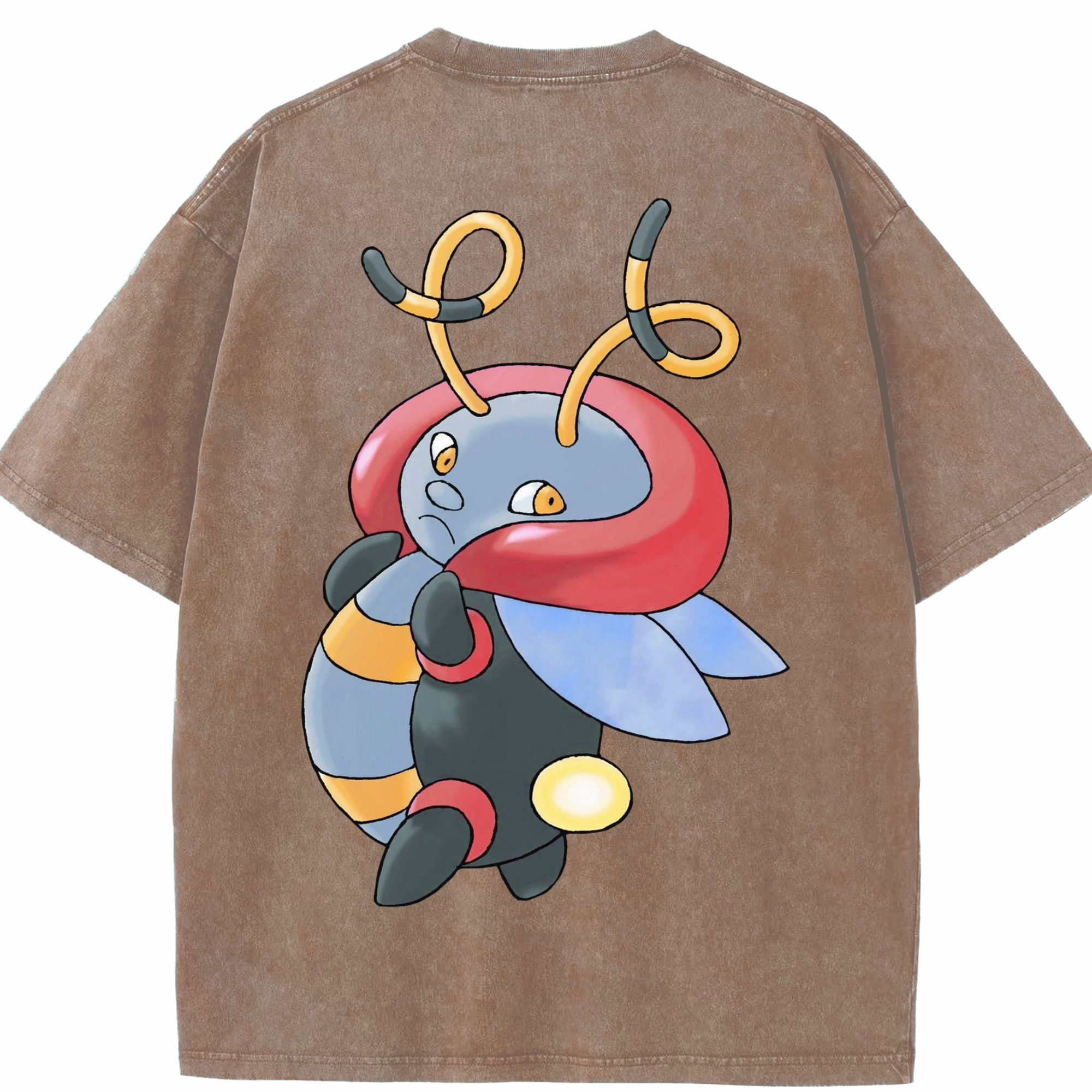 （画像用） ポケットモンスター Pokémon 綿100% ヴィンテージ風 半袖Tシャツ（背面プリント）