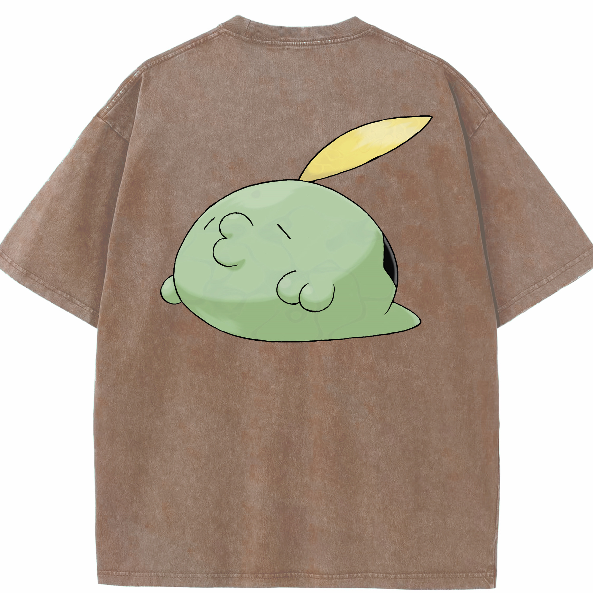 （画像用） ポケットモンスター Pokémon 綿100% ヴィンテージ風 半袖Tシャツ（背面プリント）