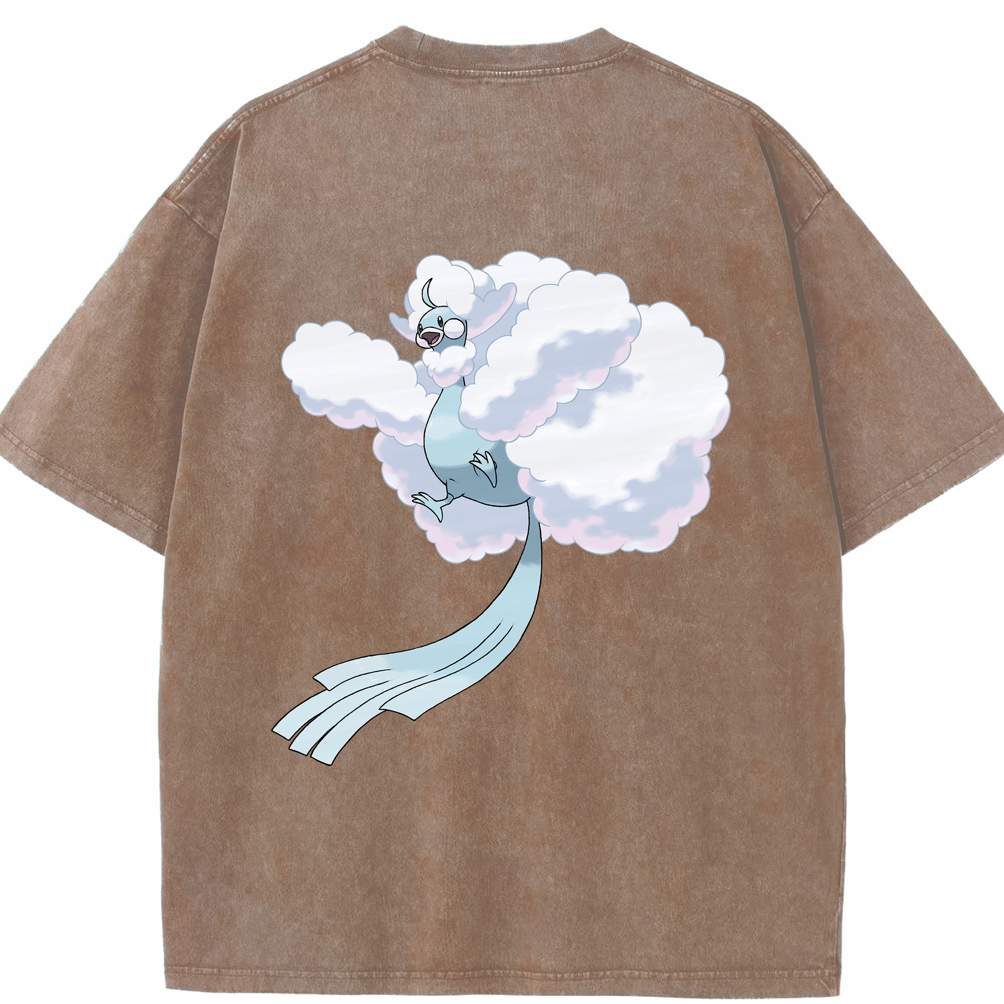 （画像用） ポケットモンスター Pokémon 綿100% ヴィンテージ風 半袖Tシャツ（背面プリント）