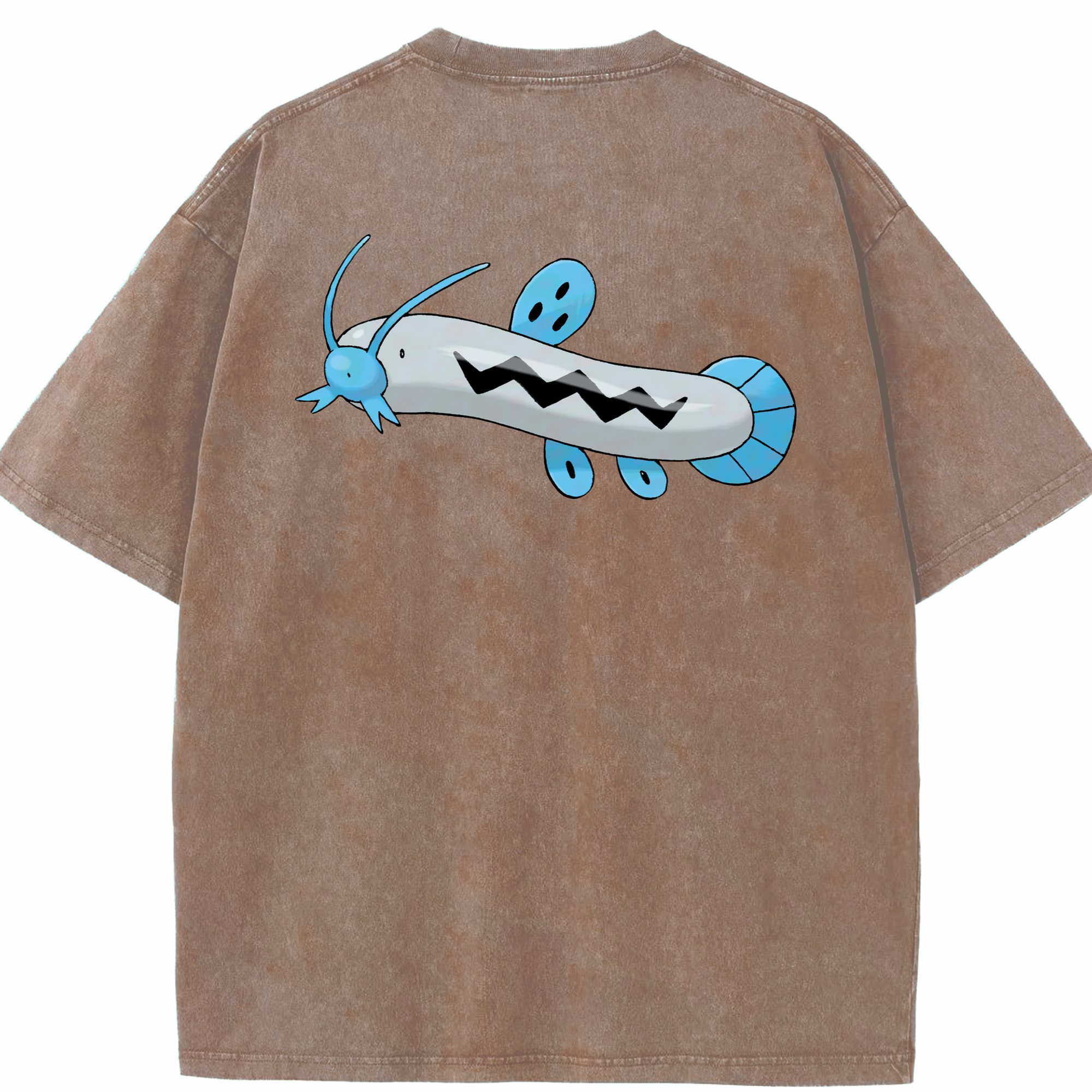 （画像用） ポケットモンスター Pokémon 綿100% ヴィンテージ風 半袖Tシャツ（背面プリント）