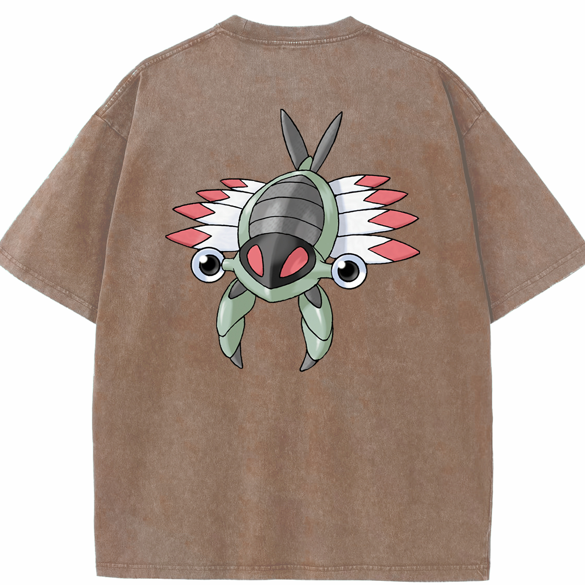 （画像用） ポケットモンスター Pokémon 綿100% ヴィンテージ風 半袖Tシャツ（背面プリント）