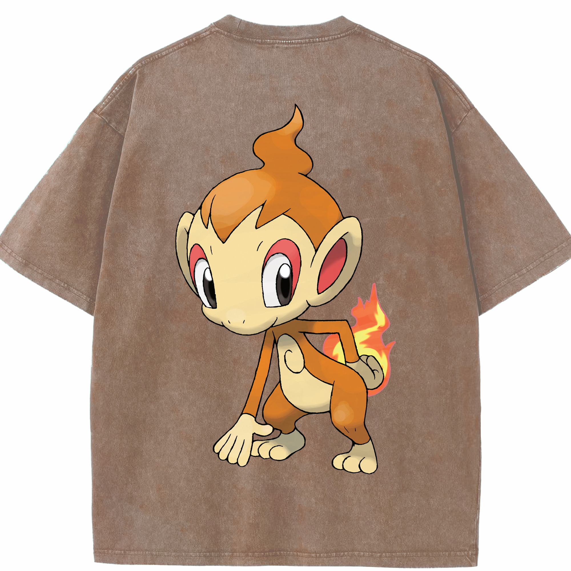 （画像用） ポケットモンスター Pokémon 綿100% ヴィンテージ風 半袖Tシャツ（背面プリント）