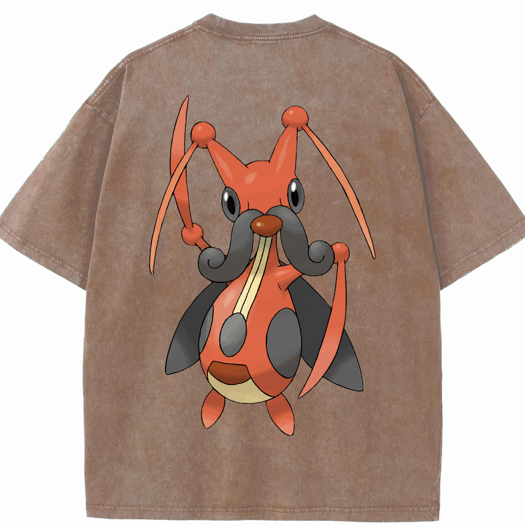 （画像用） ポケットモンスター Pokémon 綿100% ヴィンテージ風 半袖Tシャツ（背面プリント）