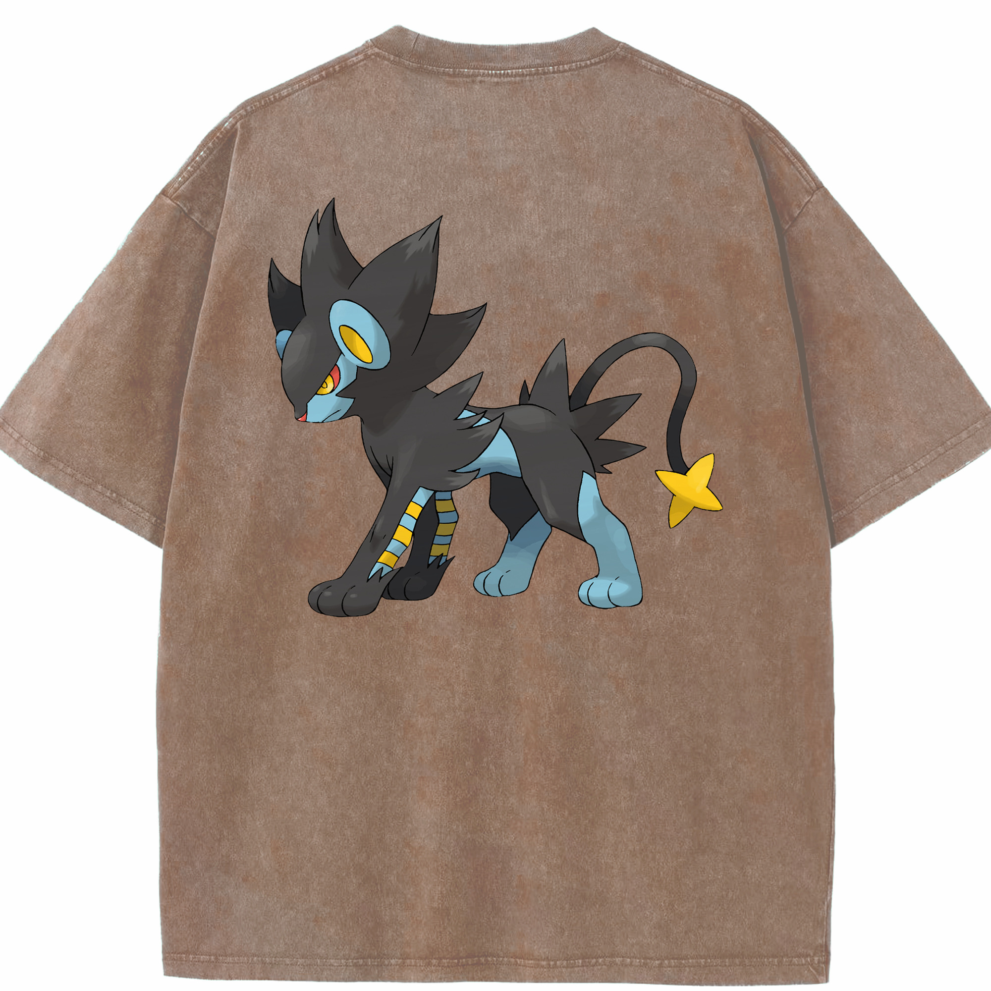 （画像用） ポケットモンスター Pokémon 綿100% ヴィンテージ風 半袖Tシャツ（背面プリント）