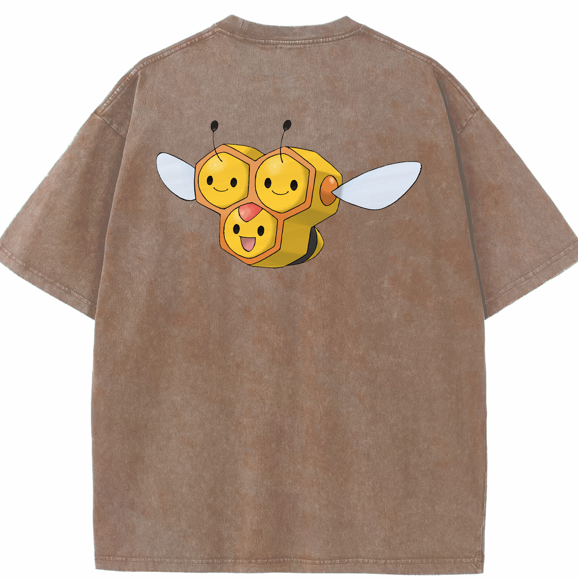 （画像用） ポケットモンスター Pokémon 綿100% ヴィンテージ風 半袖Tシャツ（背面プリント）