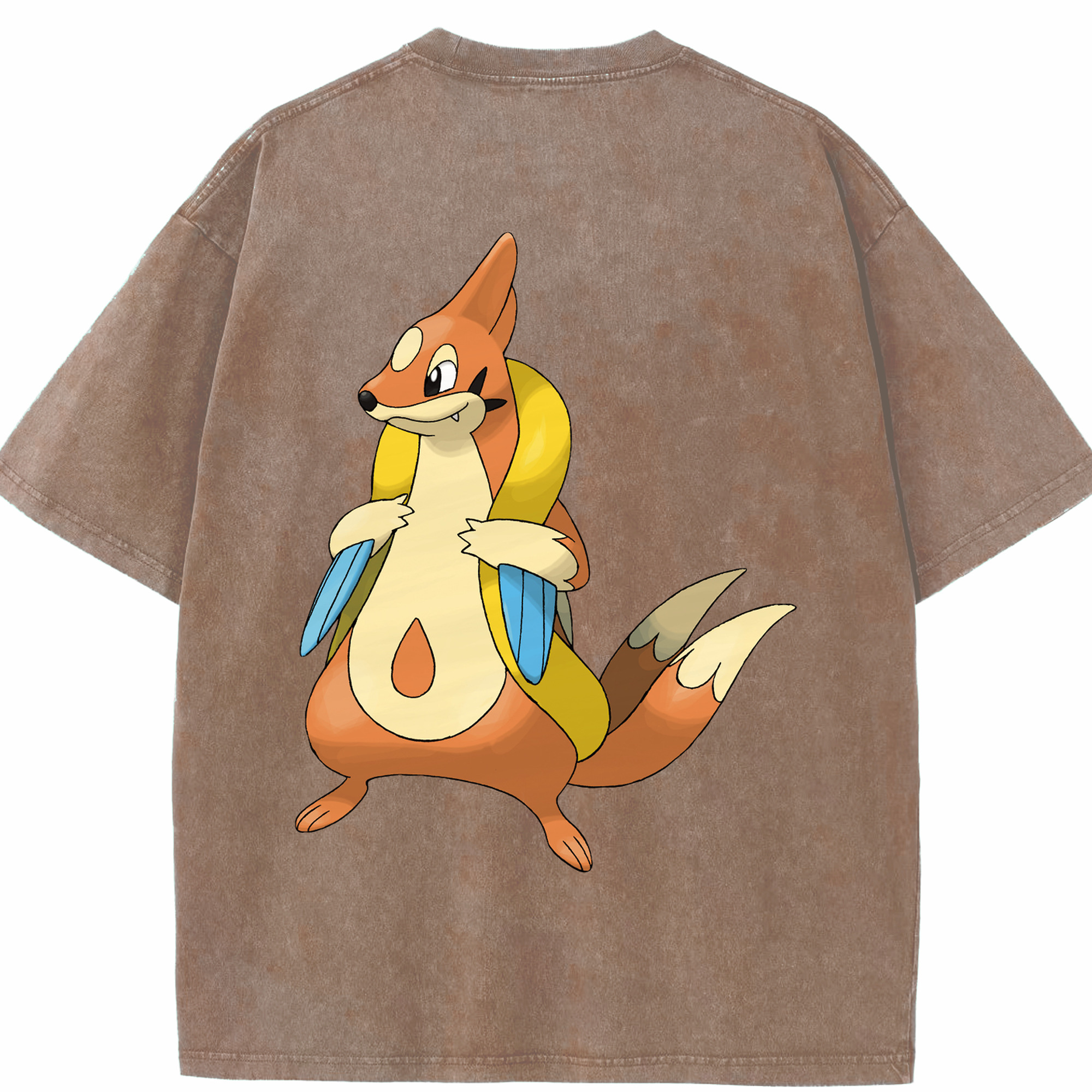 （画像用） ポケットモンスター Pokémon 綿100% ヴィンテージ風 半袖Tシャツ（背面プリント）