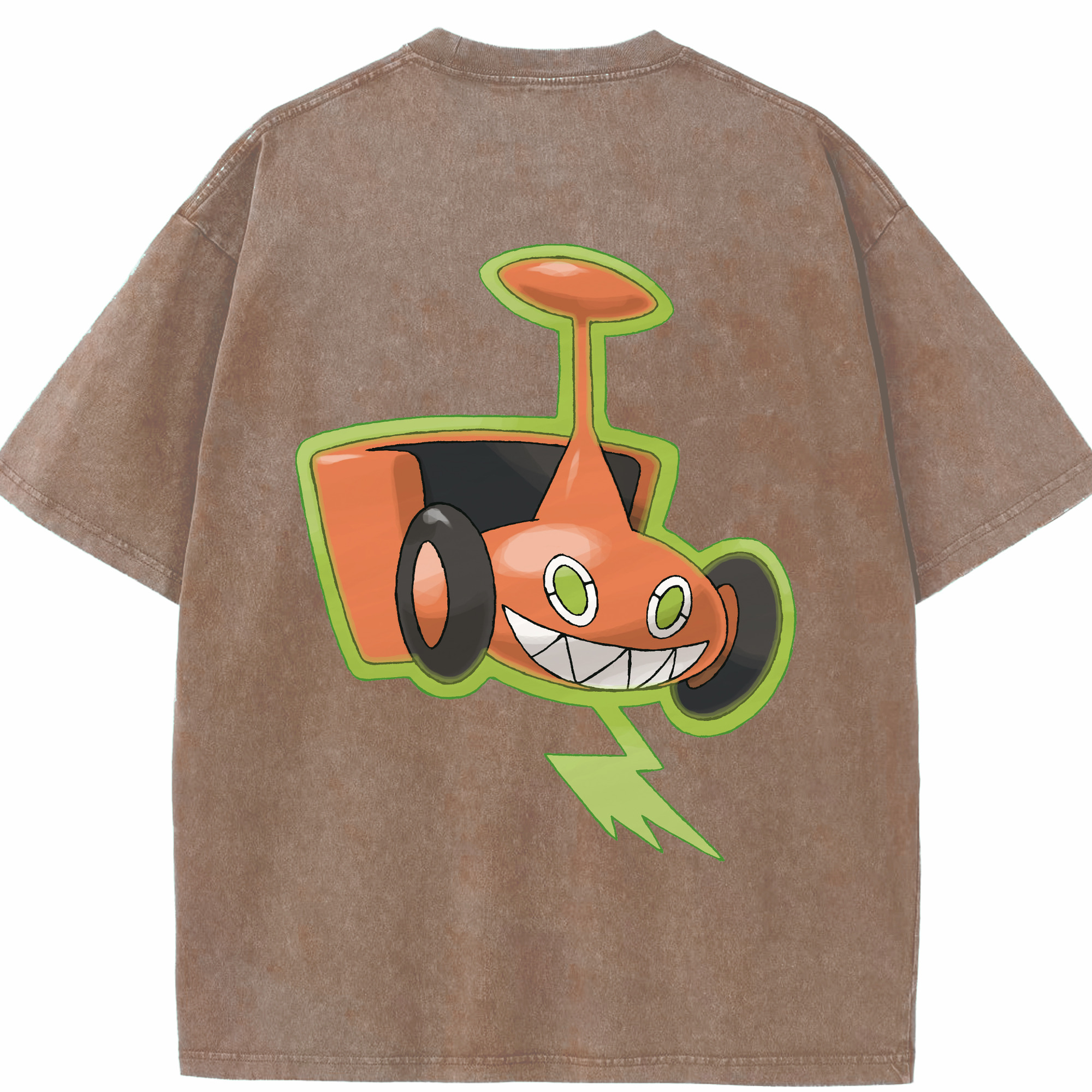 （画像用） ポケットモンスター Pokémon 綿100% ヴィンテージ風 半袖Tシャツ（背面プリント）