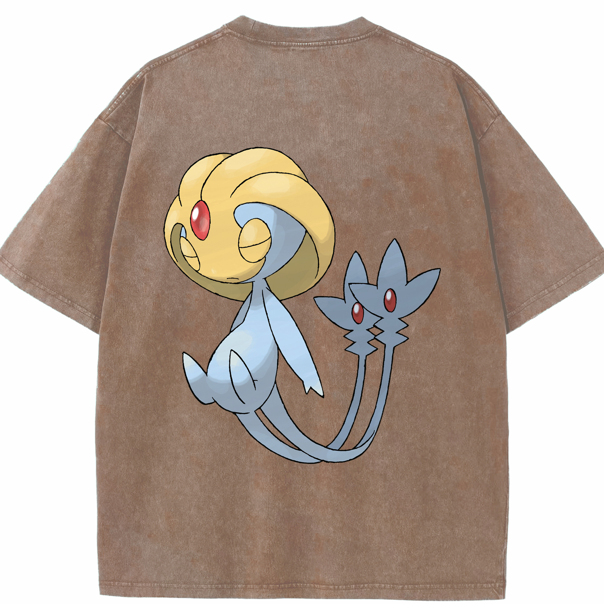 （画像用） ポケットモンスター Pokémon 綿100% ヴィンテージ風 半袖Tシャツ（背面プリント）