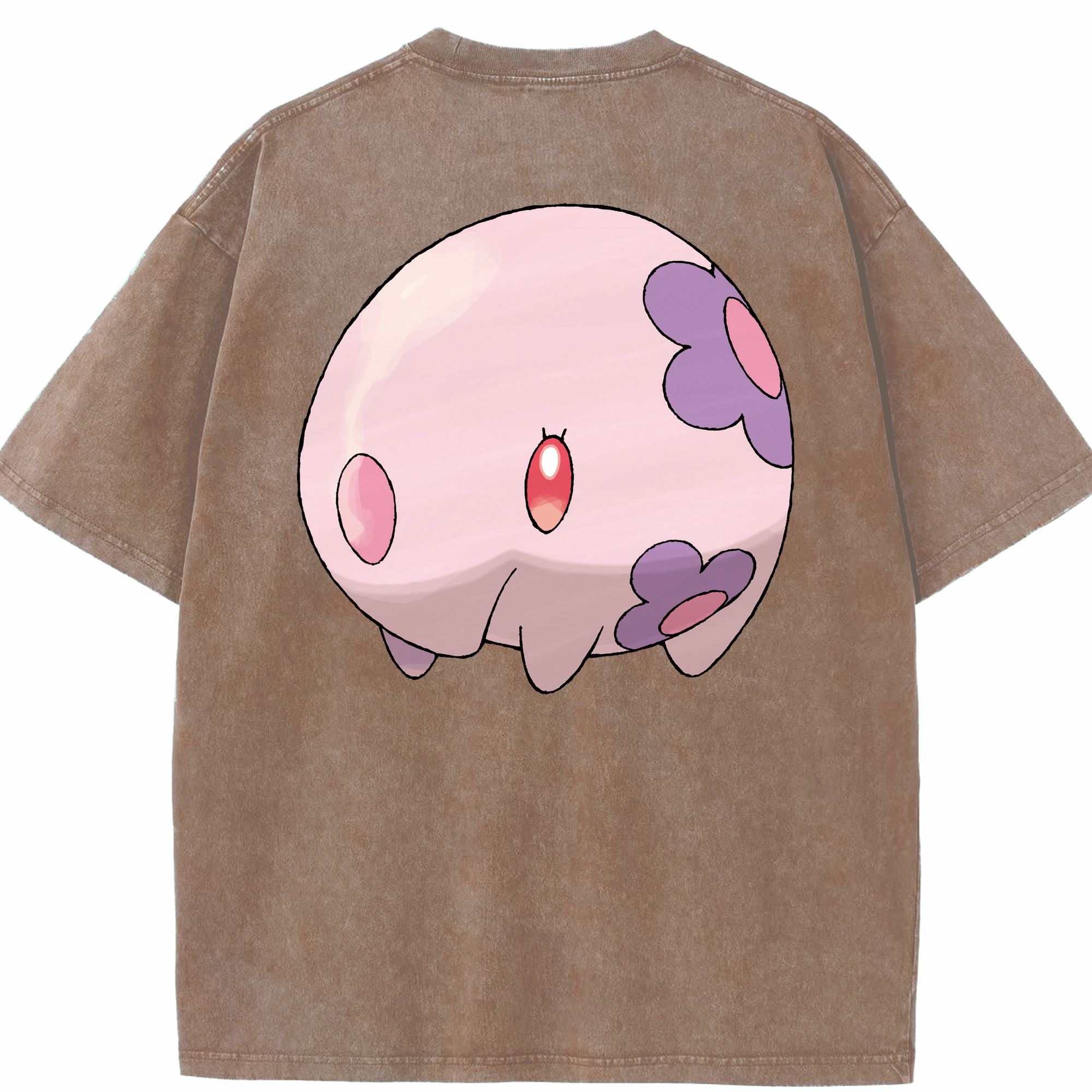 （画像用） ポケットモンスター Pokémon 綿100% ヴィンテージ風 半袖Tシャツ（背面プリント）