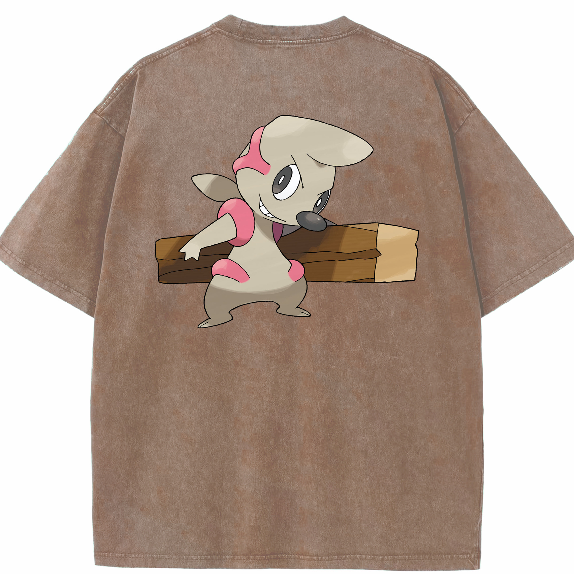 （画像用） ポケットモンスター Pokémon 綿100% ヴィンテージ風 半袖Tシャツ（背面プリント）